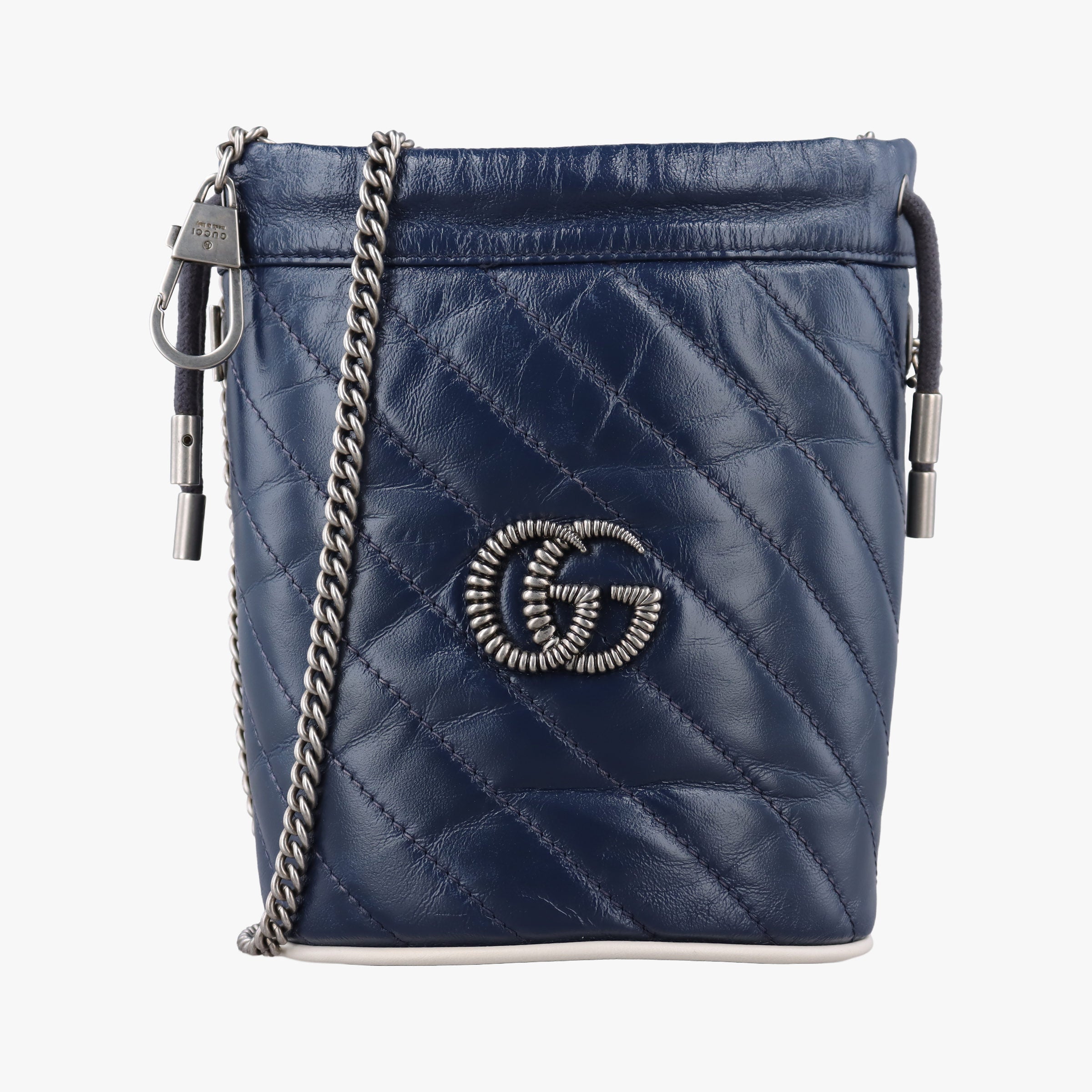 GG Marmont Blue Leather 573817 GGマーモント ブルー レザー 573817 