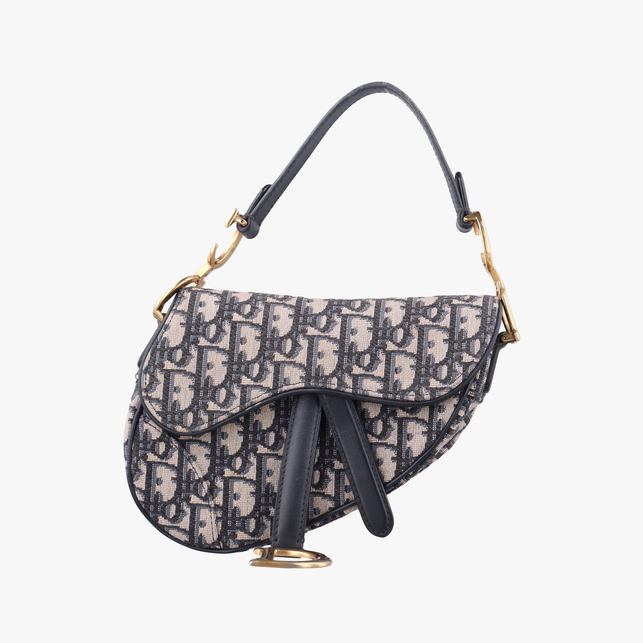 Saddle Navy×grey Jacquard × Leather 05-RU-1108サドル ネイビー×グレー ジャガード×レザー 05-RU-1108