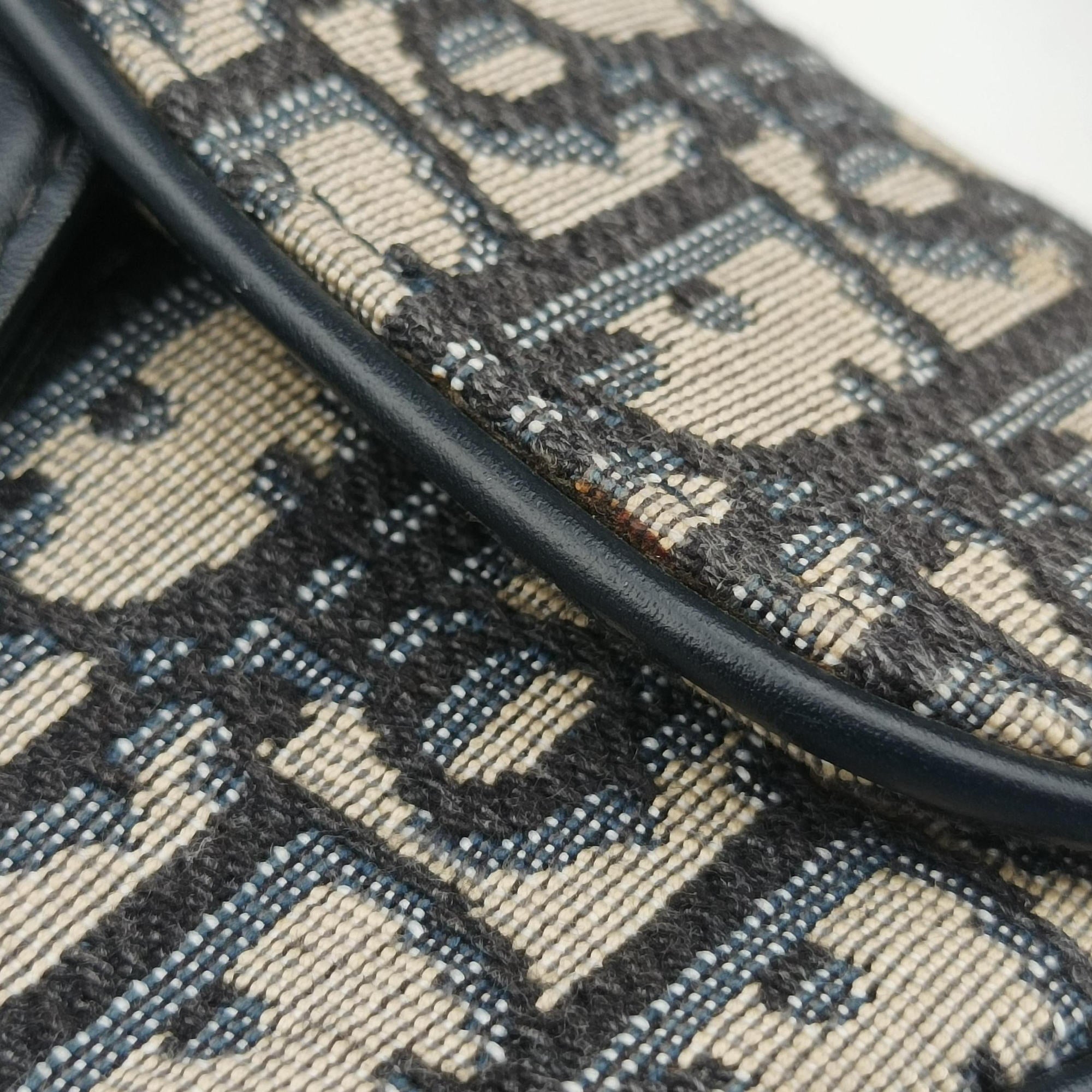 Saddle Navy×grey Jacquard × Leather 05-RU-1108サドル ネイビー×グレー ジャガード×レザー 05-RU-1108