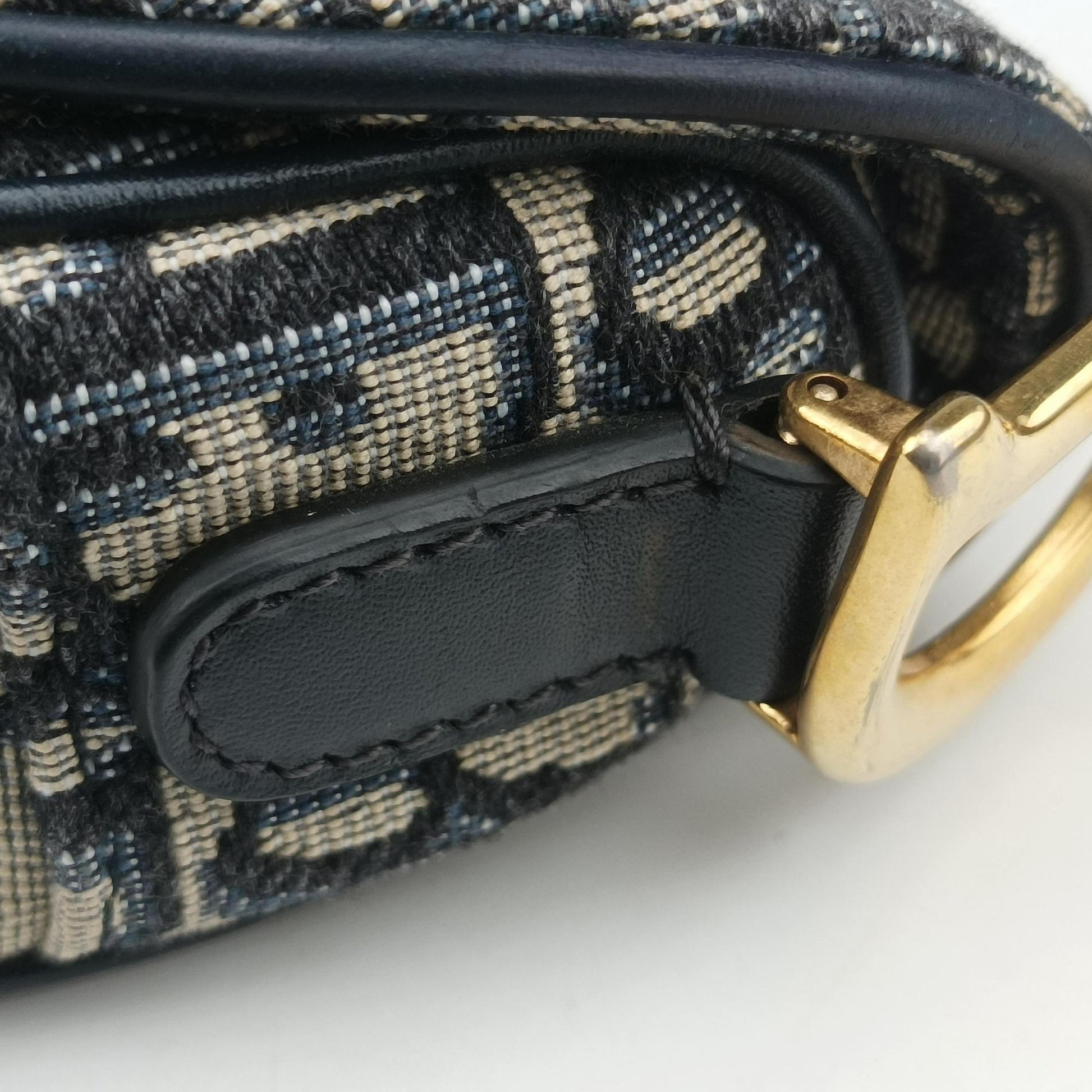 Saddle Navy×grey Jacquard × Leather 05-RU-1108サドル ネイビー×グレー ジャガード×レザー 05-RU-1108
