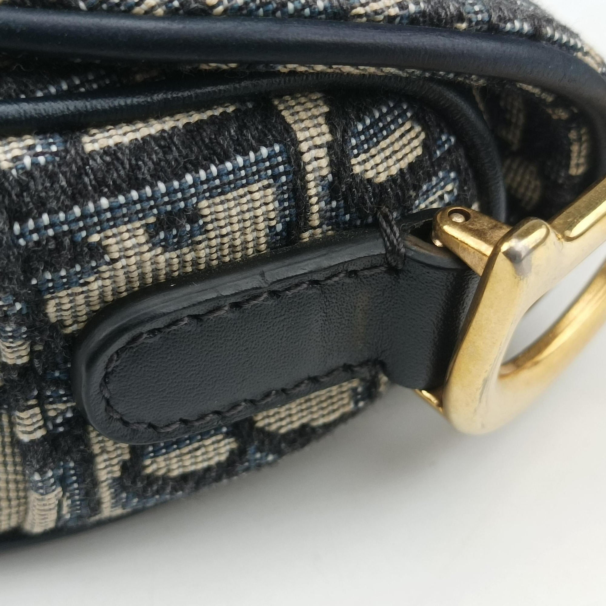 Saddle Navy×grey Jacquard × Leather 05-RU-1108サドル ネイビー×グレー ジャガード×レザー 05-RU-1108