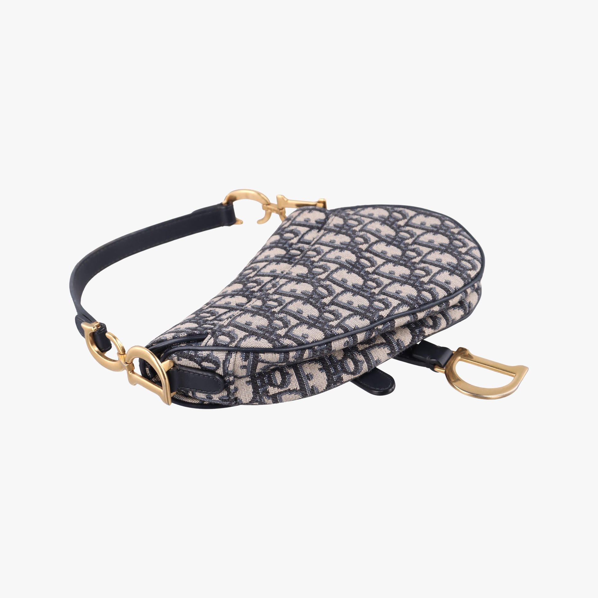 Saddle Navy×grey Jacquard × Leather 05-RU-1108サドル ネイビー×グレー ジャガード×レザー 05-RU-1108