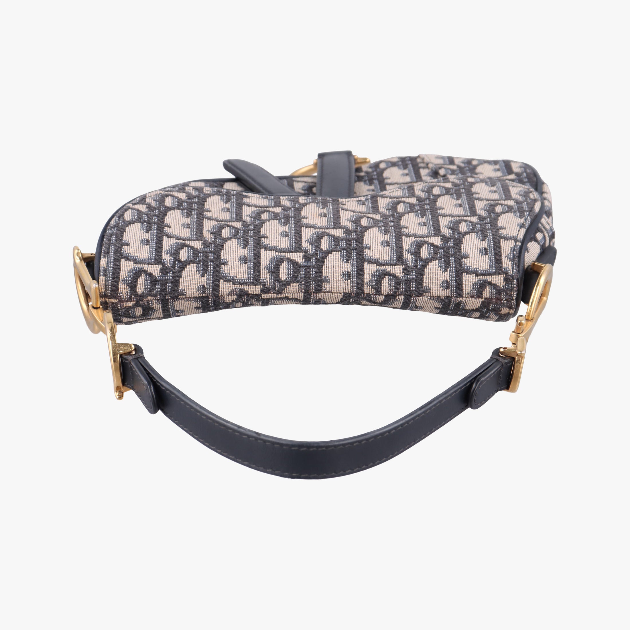 Saddle Navy×grey Jacquard × Leather 05-RU-1108サドル ネイビー×グレー ジャガード×レザー 05-RU-1108