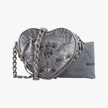 Heart mini Silver Lambskin 722781.8103.P.000959ハート ミニ シルバー ラムスキン 722781.8103.P.000959