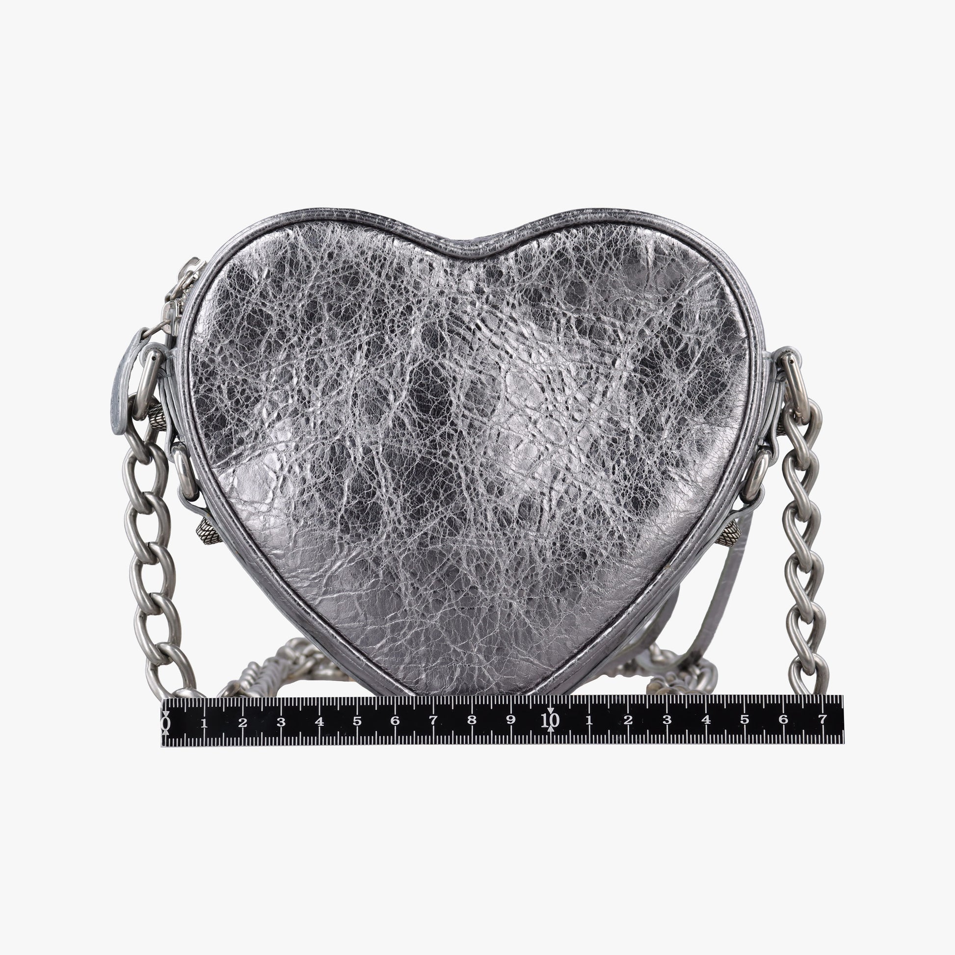 Heart mini Silver Lambskin 722781.8103.P.000959ハート ミニ シルバー ラムスキン 722781.8103.P.000959