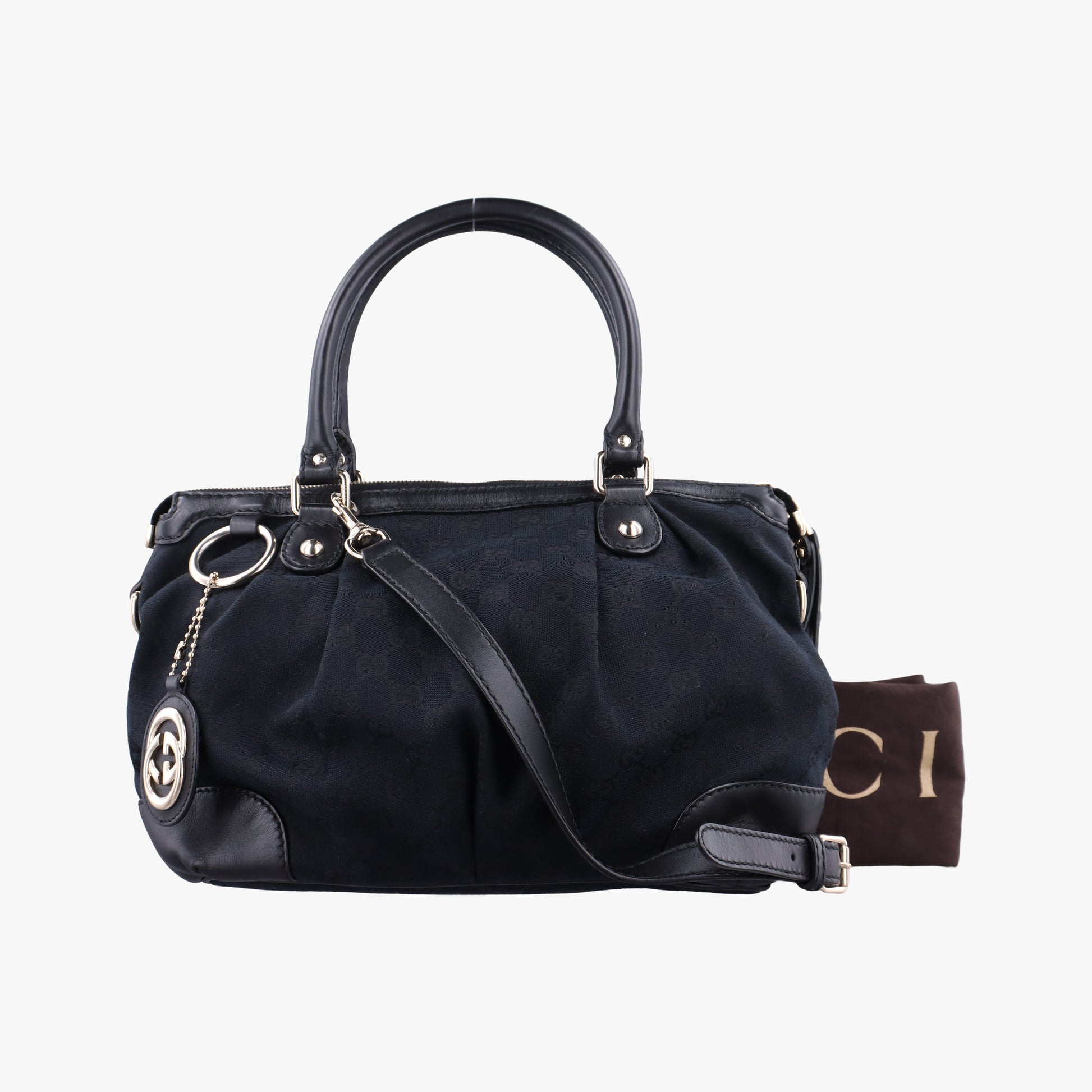 Sukey Black Canvas×Leather 247902 F012502303スーキー ブラック キャンバス×レザー 247902 F012502303