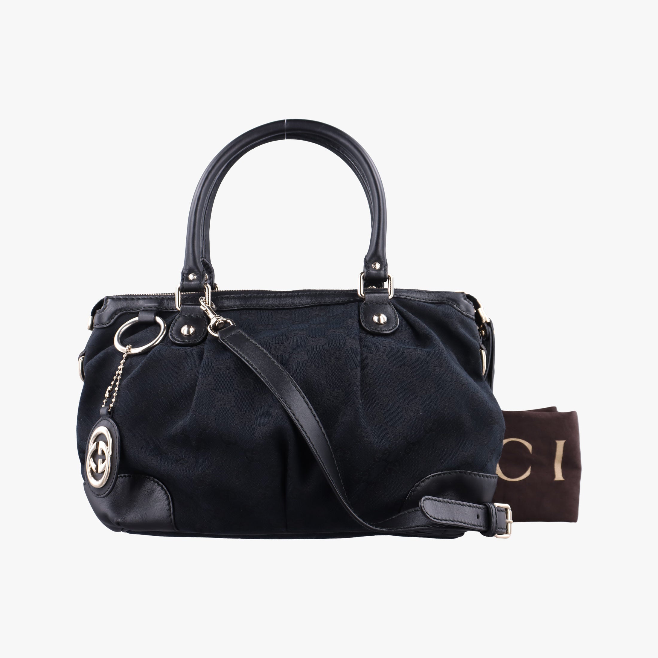 Sukey Black Canvas×Leather 247902 F012502303スーキー ブラック キャンバス×レザー 247902 F012502303