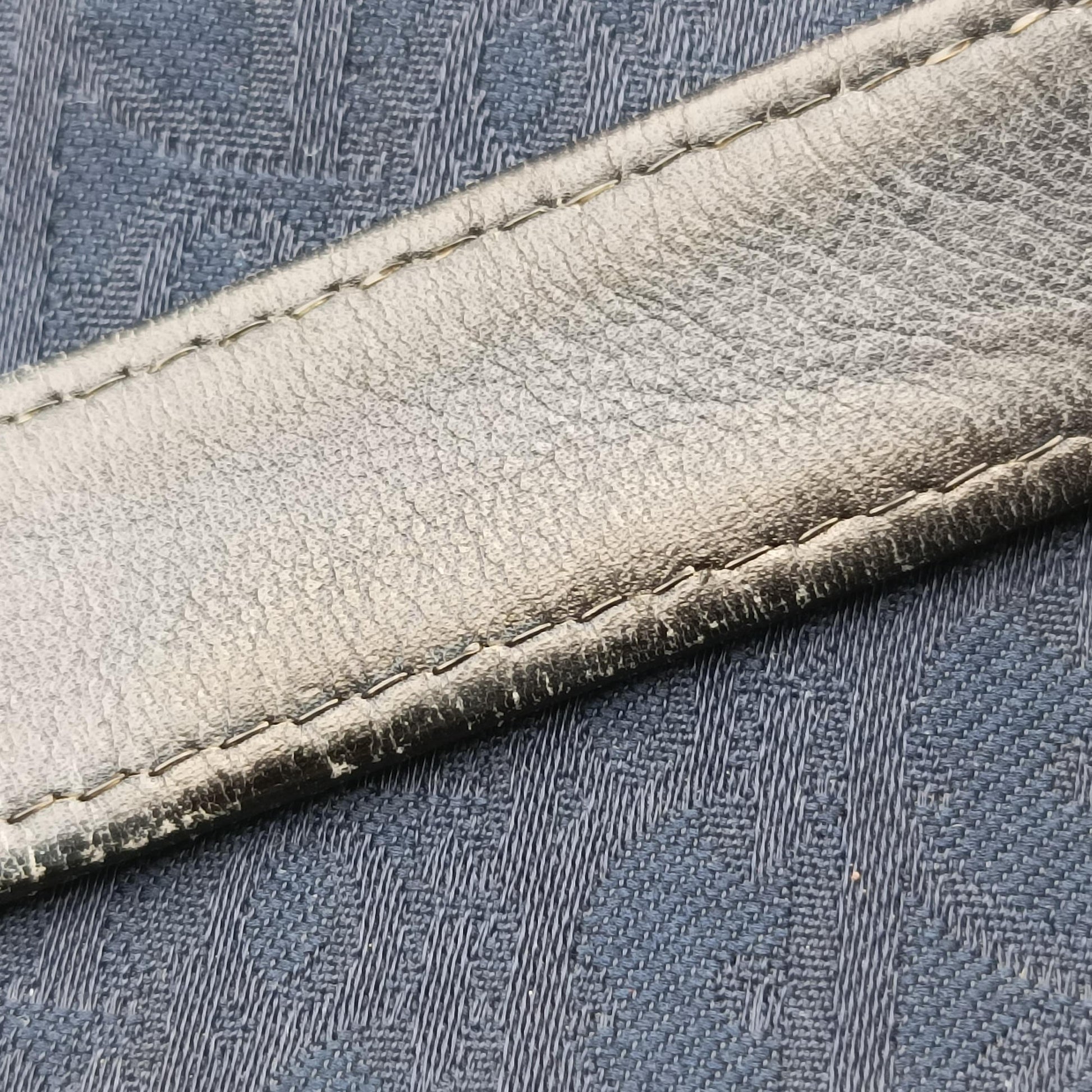 Trotter Navy Oblique Jacquard Canvas × Leather トロッター ネイビー ジャガードキャンバス × レザー 