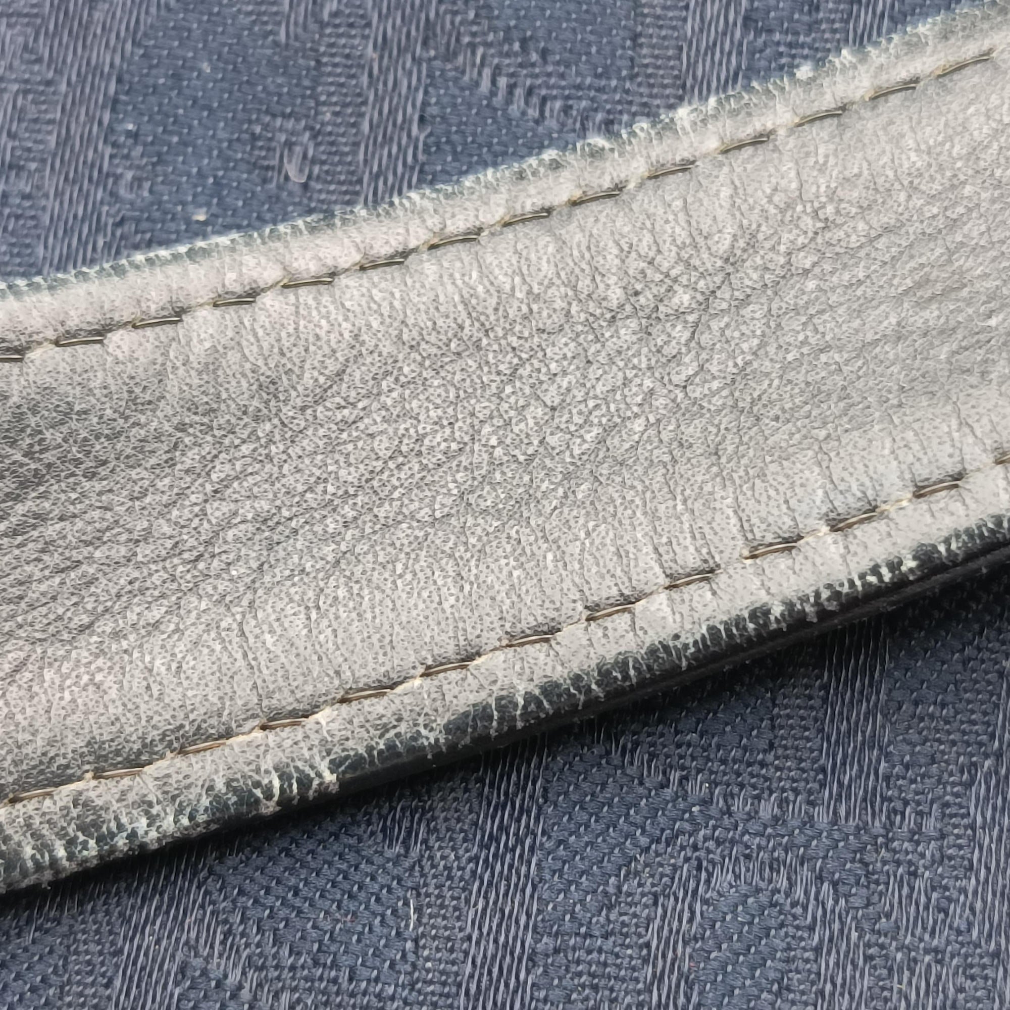 Trotter Navy Oblique Jacquard Canvas × Leather トロッター ネイビー ジャガードキャンバス × レザー 
