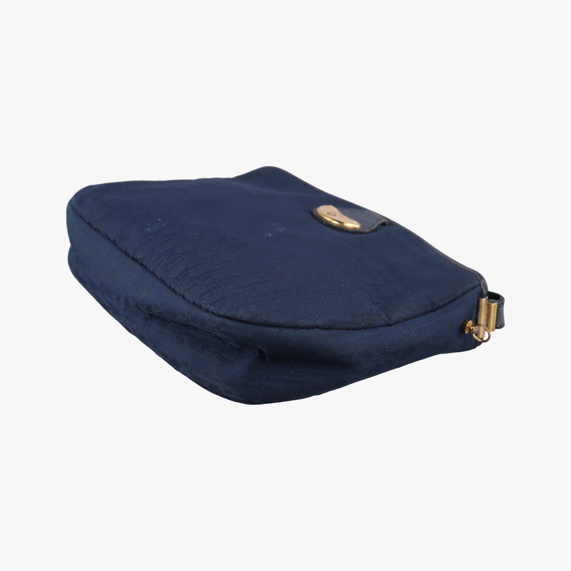Trotter Navy Oblique Jacquard Canvas × Leather トロッター ネイビー ジャガードキャンバス × レザー 