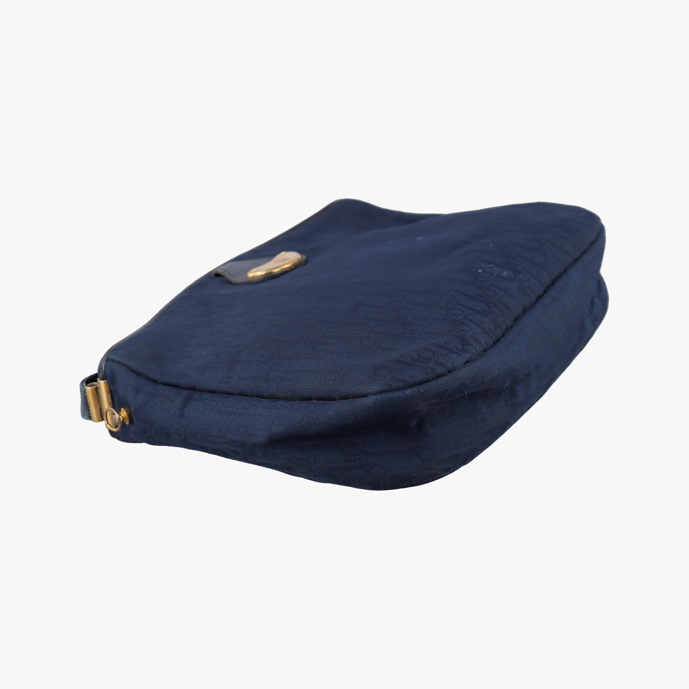 Trotter Navy Oblique Jacquard Canvas × Leather トロッター ネイビー ジャガードキャンバス × レザー 