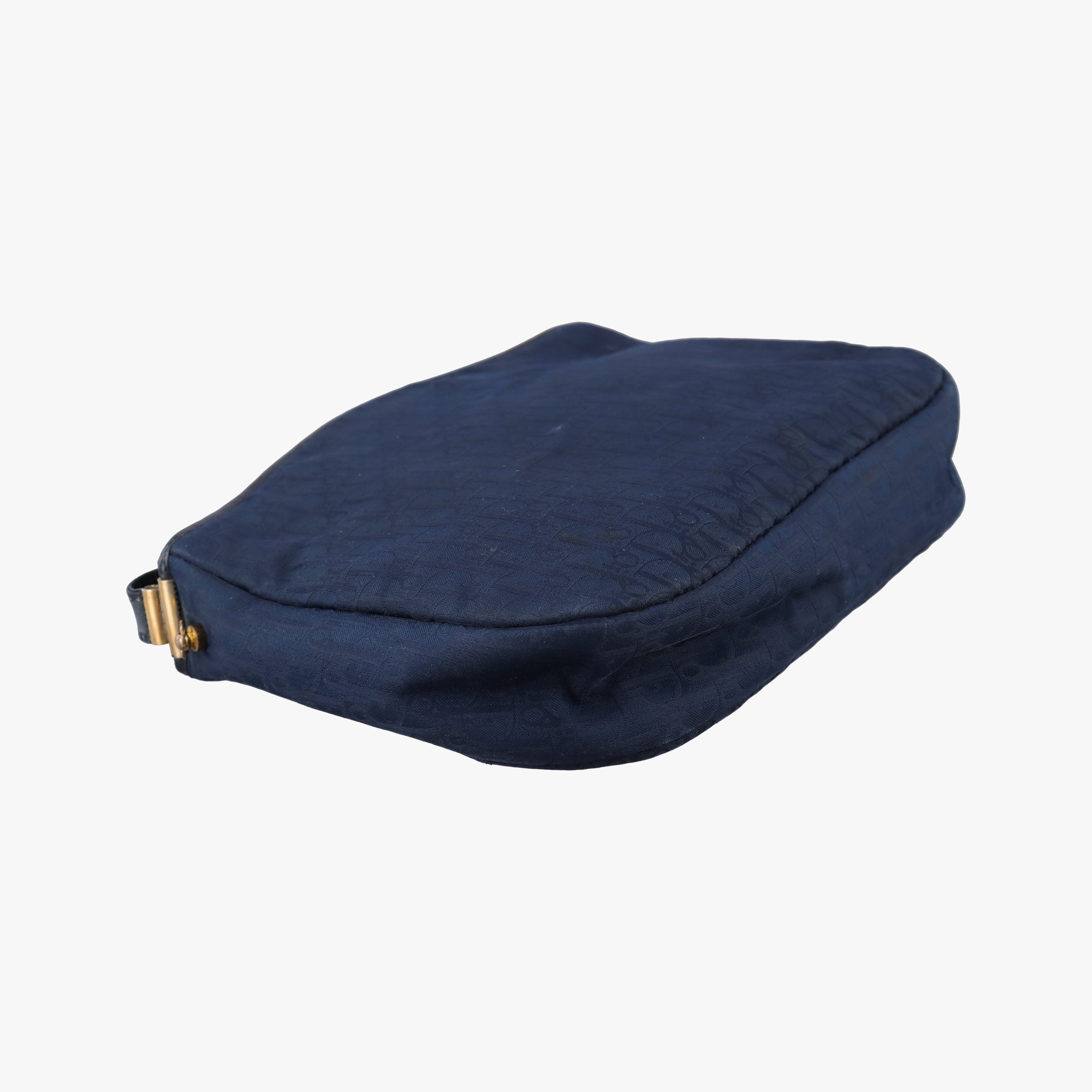 Trotter Navy Oblique Jacquard Canvas × Leather トロッター ネイビー ジャガードキャンバス × レザー 