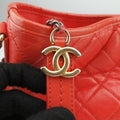 Secondhand Chanel GABRIELLE Orange lambskin A93824 shoulderbag | stylenewstar