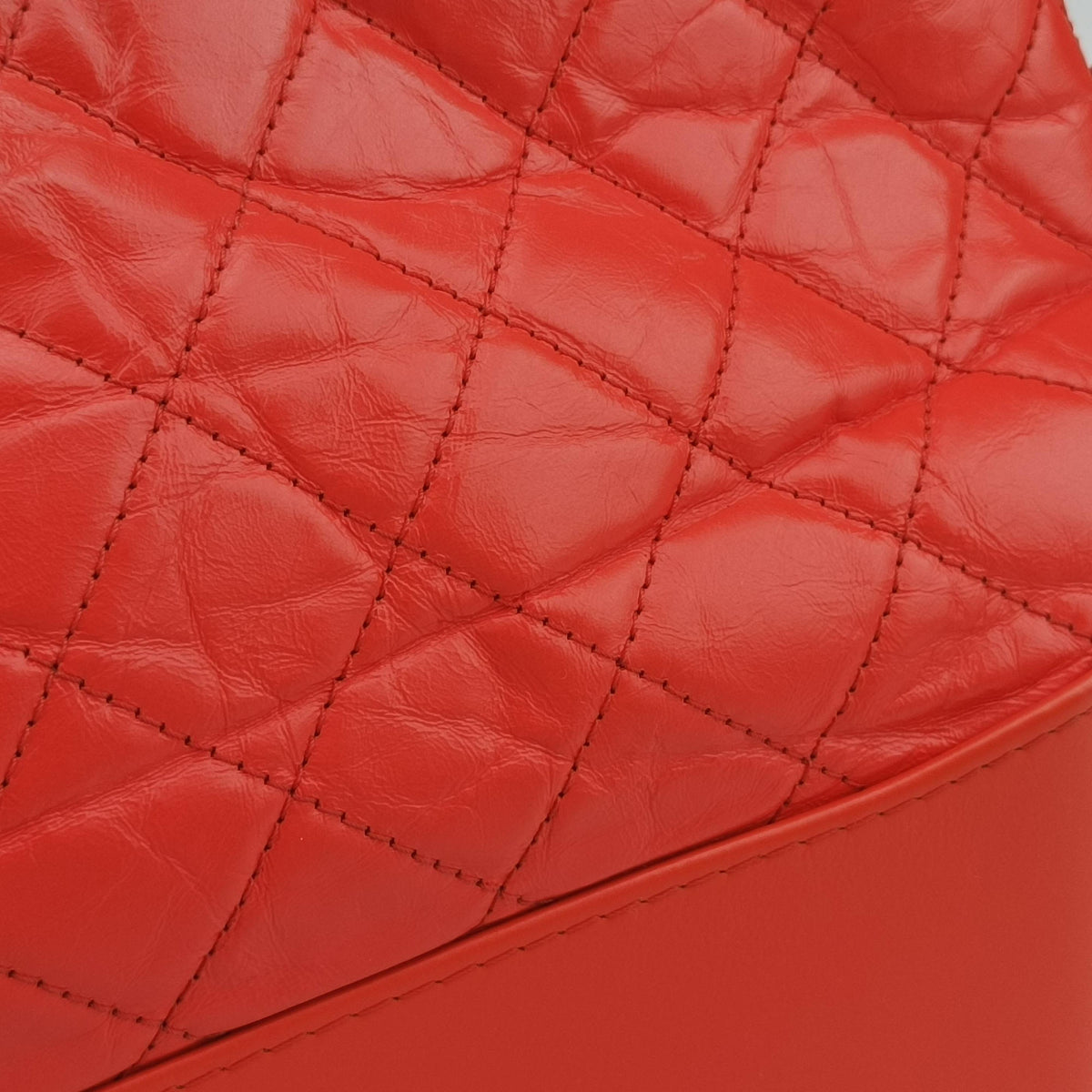 Secondhand Chanel GABRIELLE Orange lambskin A93824 shoulderbag | stylenewstar