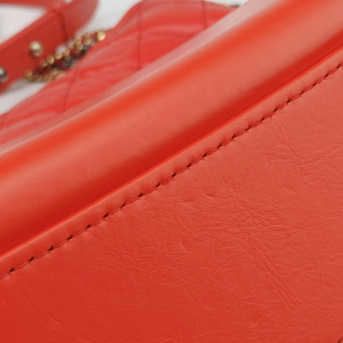 Secondhand Chanel GABRIELLE Orange lambskin A93824 shoulderbag | stylenewstar