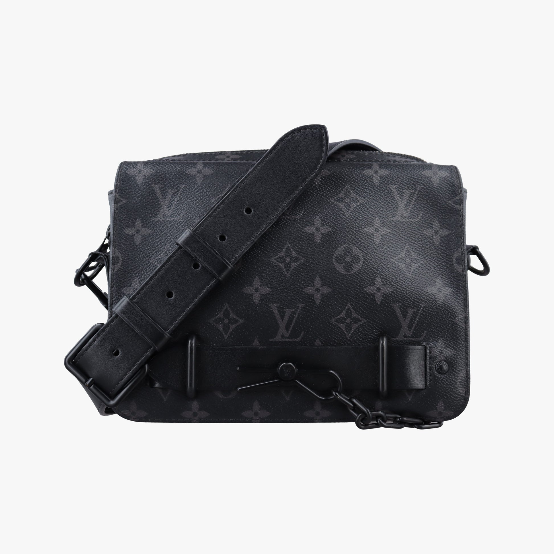 Steamer Messenger BLACK Monogram Eclipse M45585 IC Chipスティーマー メッセンジャー ブラック モノグラム エクリプス M45585 ICチップ