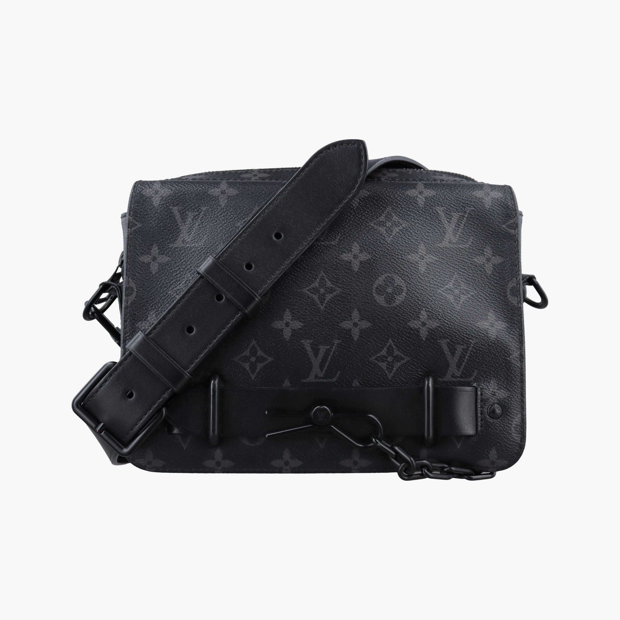 Steamer Messenger BLACK Monogram Eclipse M45585 IC Chipスティーマー メッセンジャー ブラック モノグラム エクリプス M45585 ICチップ