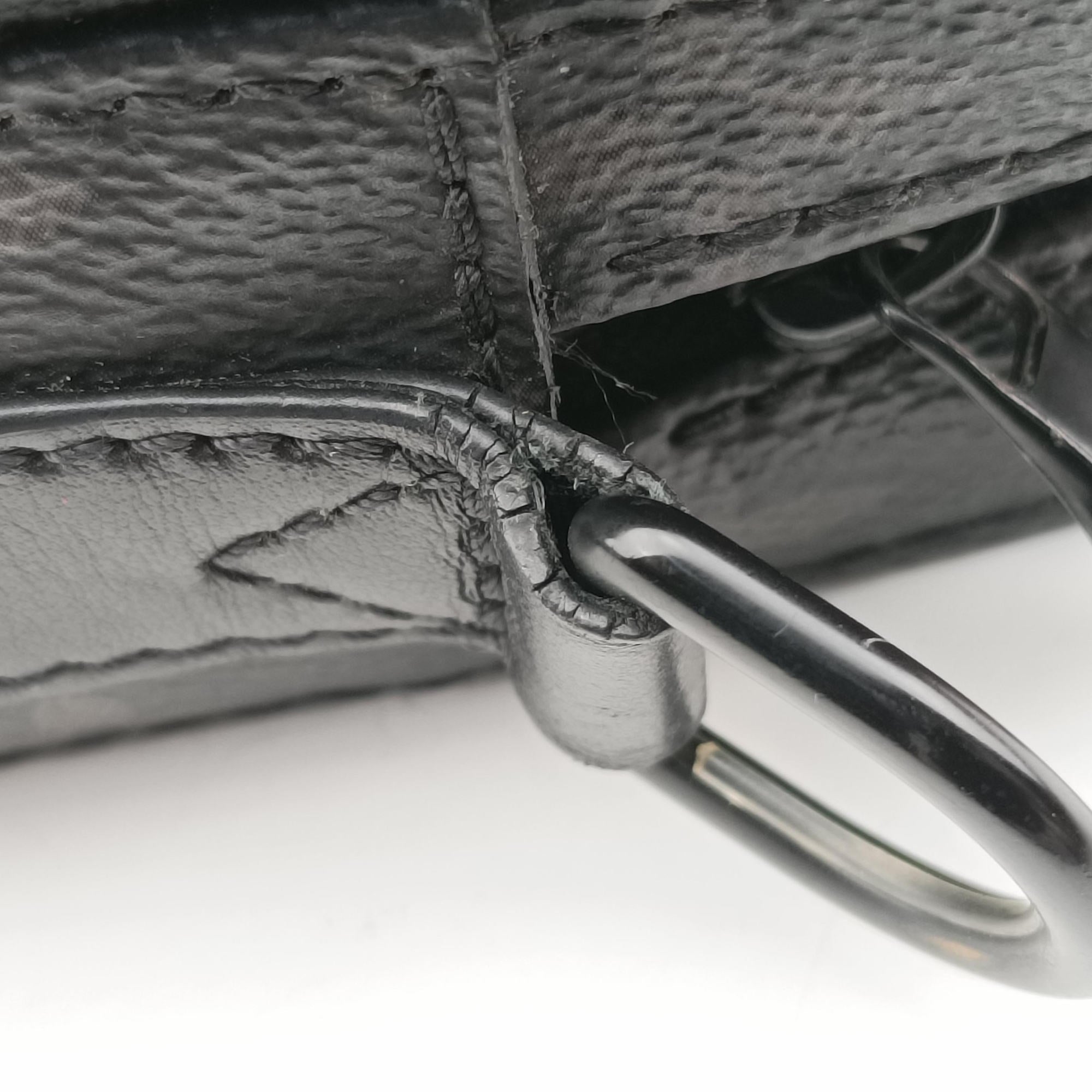 Steamer Messenger BLACK Monogram Eclipse M45585 IC Chipスティーマー メッセンジャー ブラック モノグラム エクリプス M45585 ICチップ