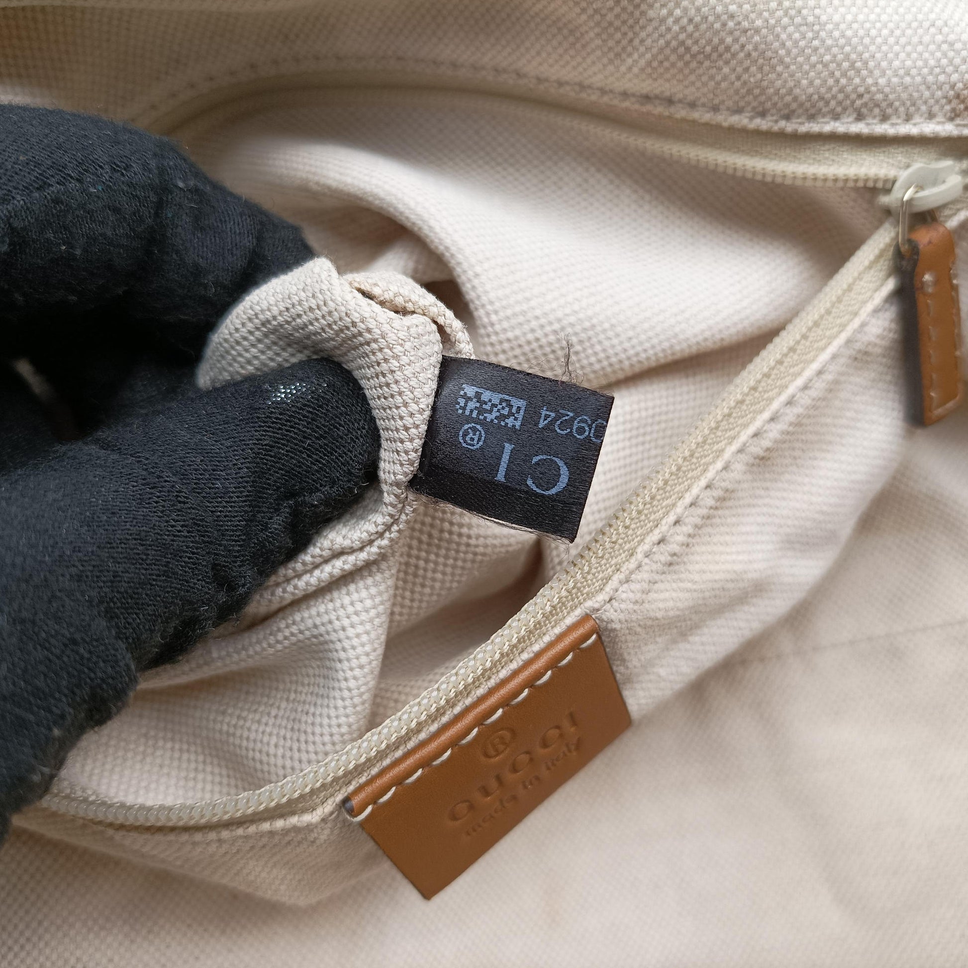 Sukey GUCCISSIMA Brown x Beige canvas×leather 223974 C8210924スーキー ディアマンテ ブラウン x ベージュ キャンバス×レザー 223974 C8210924