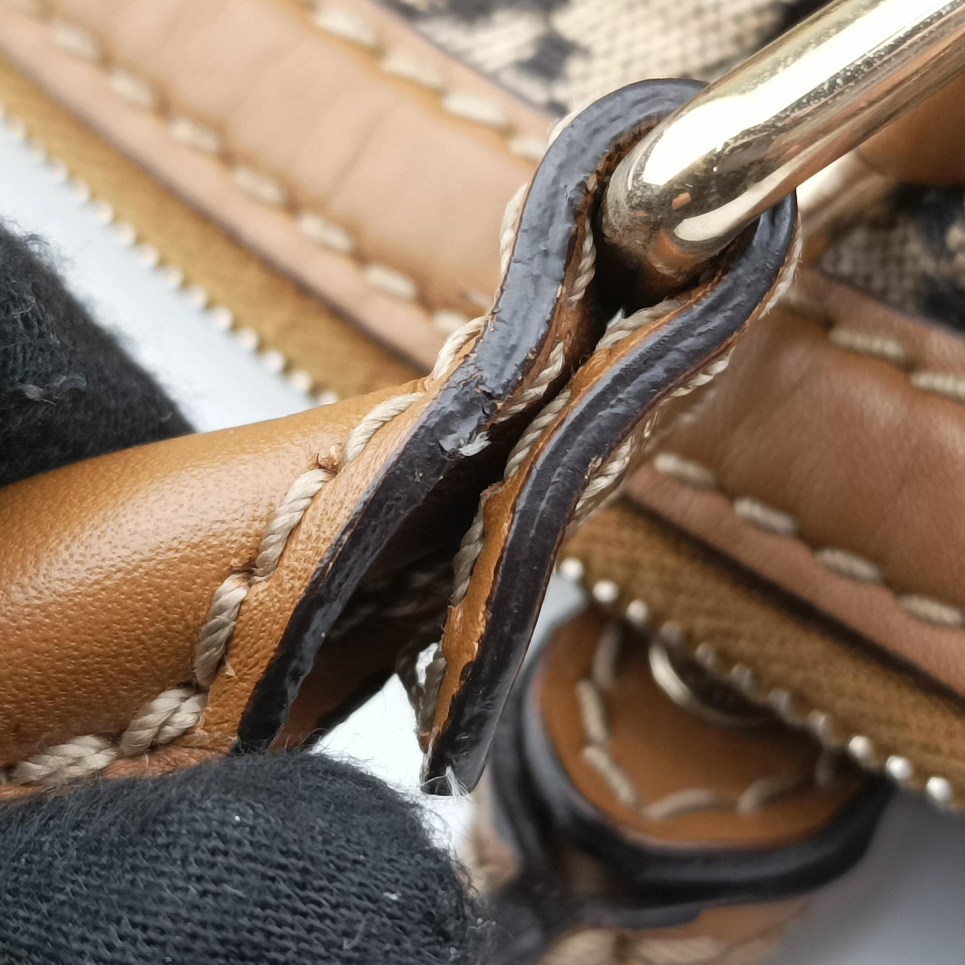 Sukey GUCCISSIMA Brown x Beige canvas×leather 223974 C8210924スーキー ディアマンテ ブラウン x ベージュ キャンバス×レザー 223974 C8210924