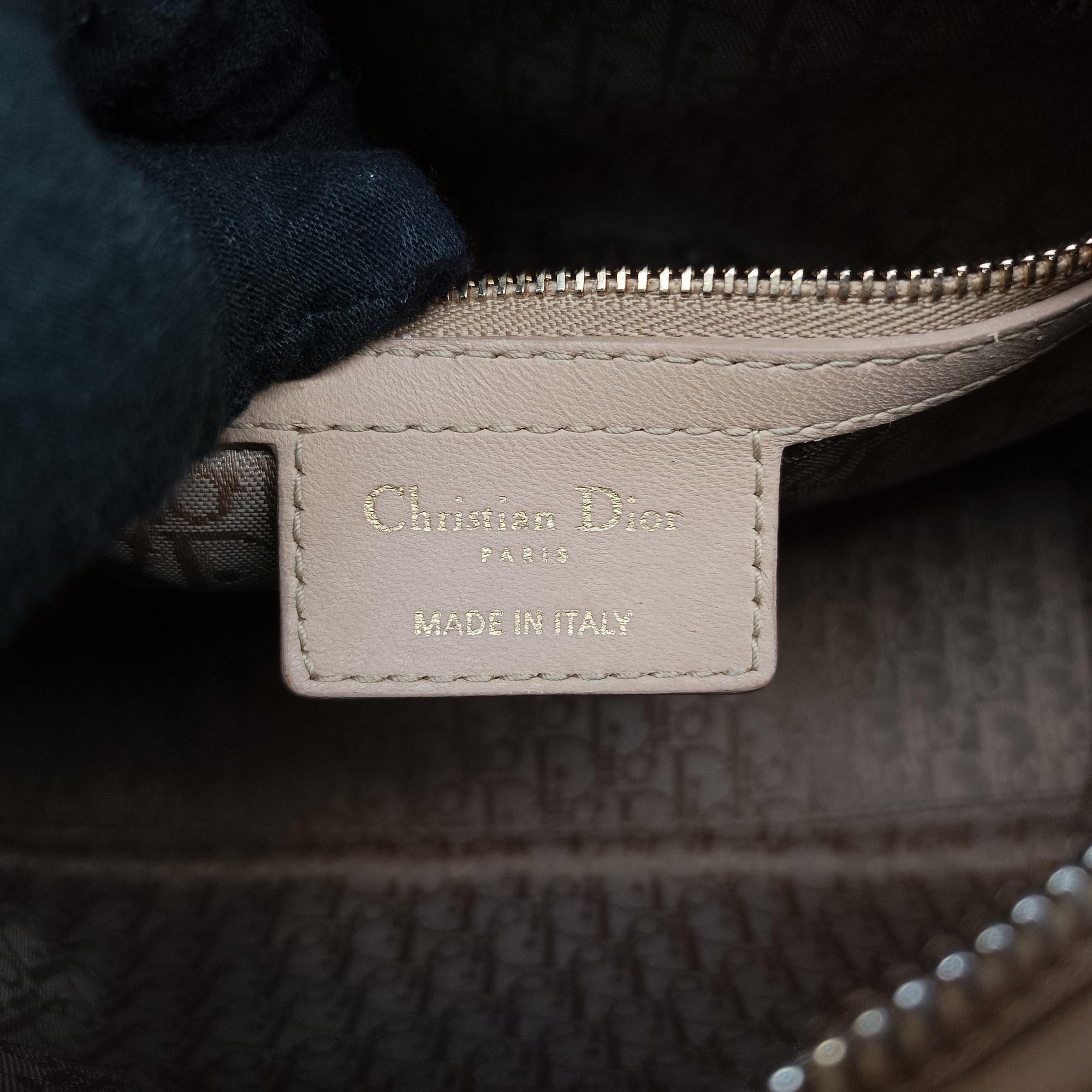 Lady Dior Beige lambskin 96-MA-0151レディディオール ベージュ ラムスキン 96-MA-0151