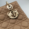 Lady Dior Beige lambskin 96-MA-0151レディディオール ベージュ ラムスキン 96-MA-0151