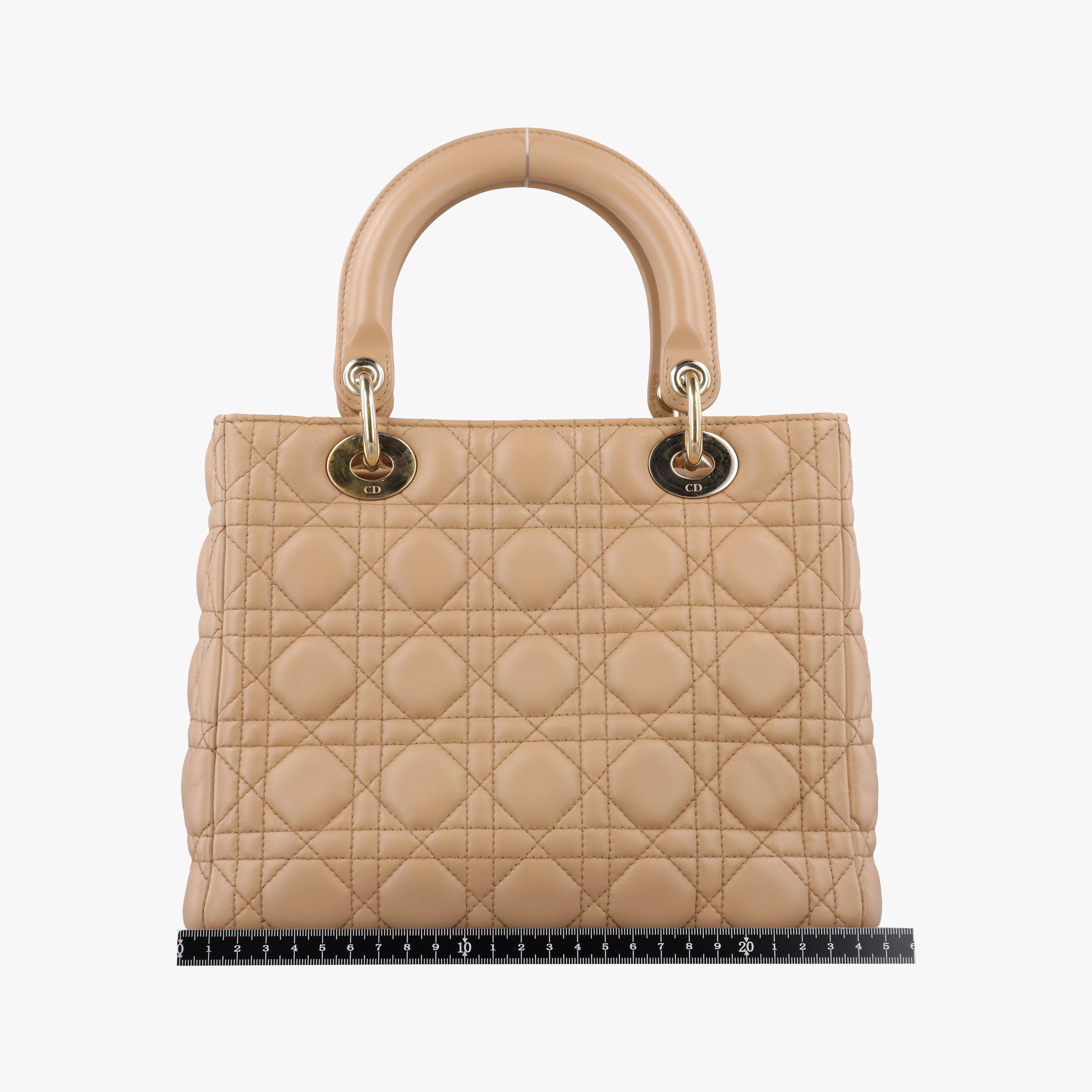 Lady Dior Beige lambskin 96-MA-0151レディディオール ベージュ ラムスキン 96-MA-0151