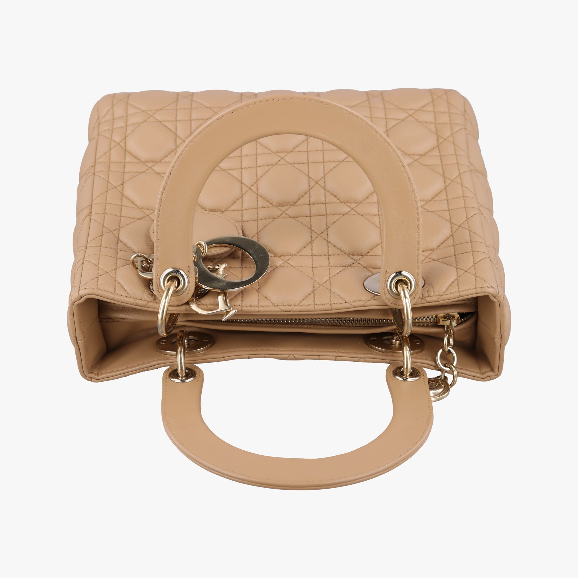 Lady Dior Beige lambskin 96-MA-0151レディディオール ベージュ ラムスキン 96-MA-0151