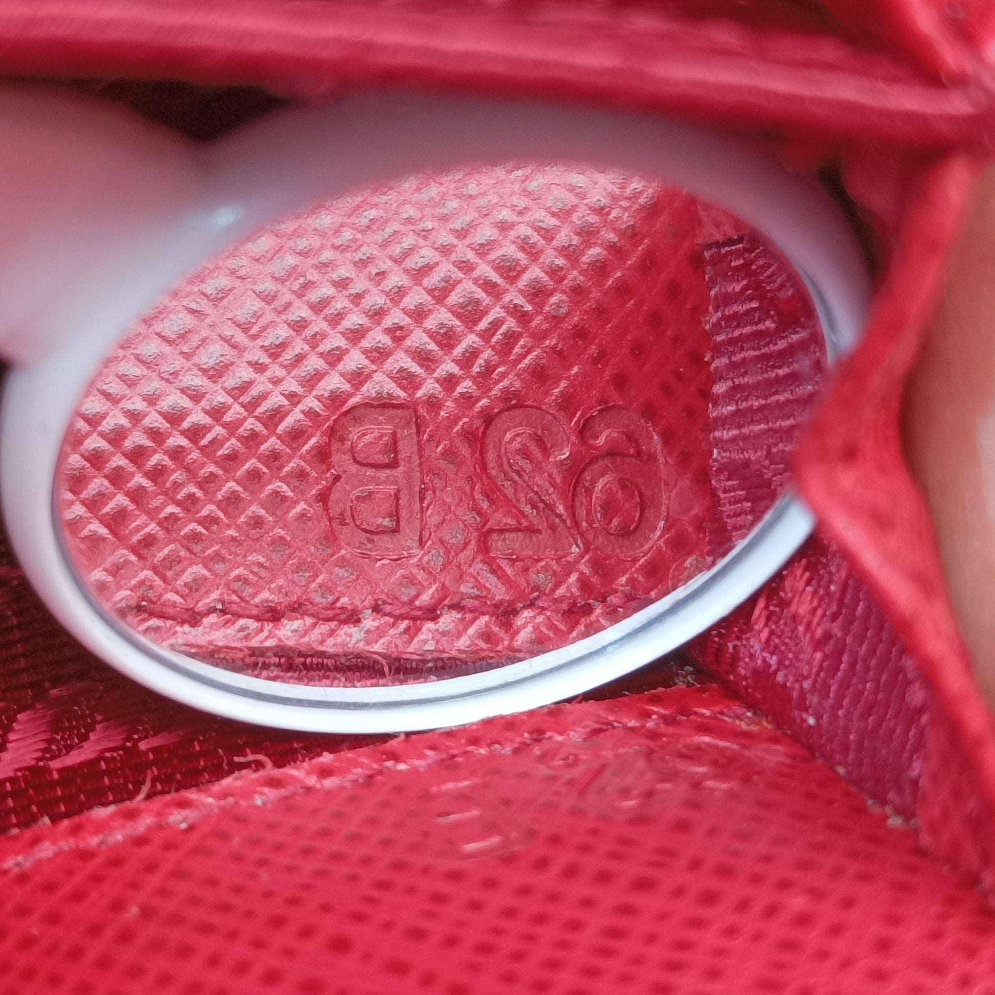 heart lock Red Saffiano Leather 62Bハートロック レッド サフィアーノレザー 62B