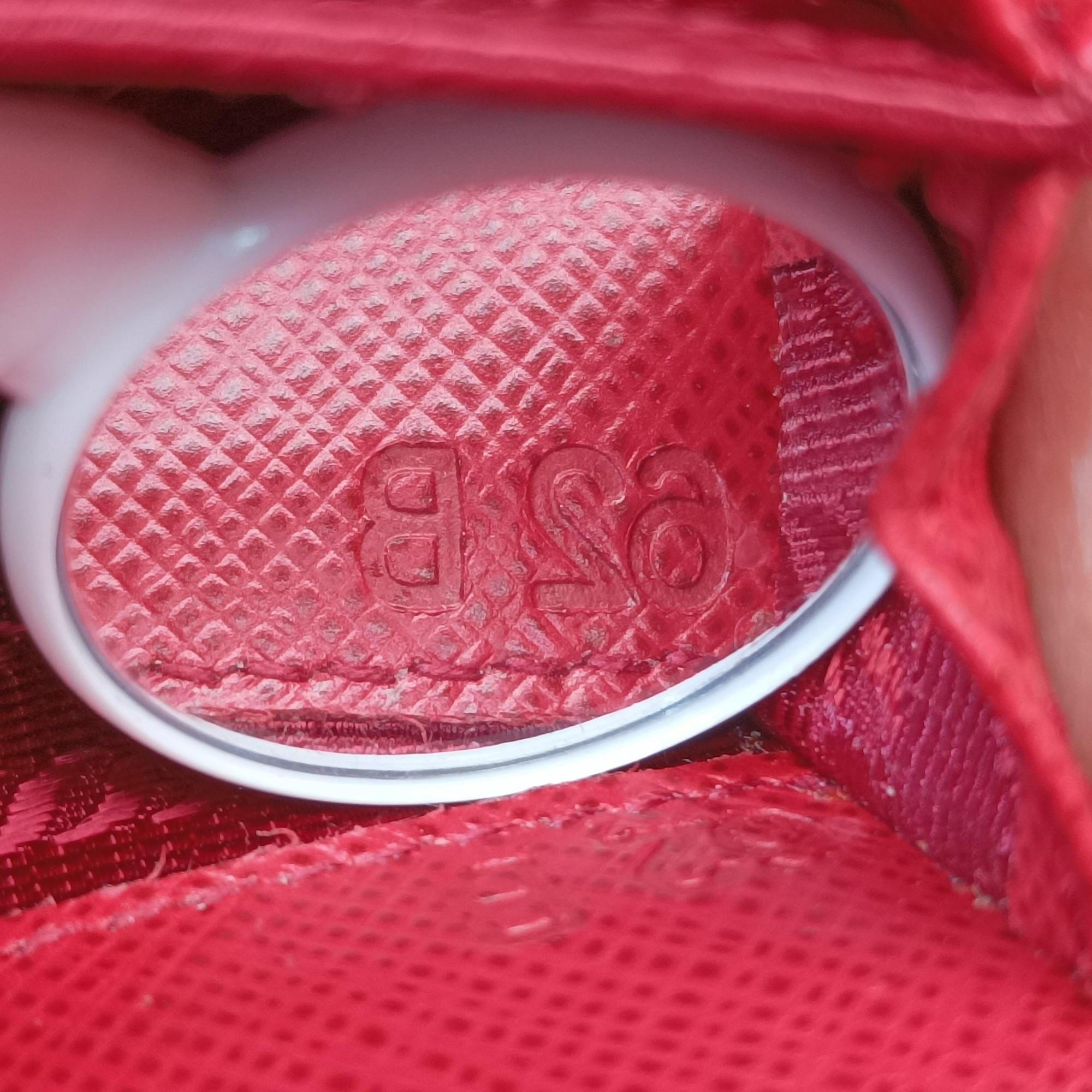 heart lock Red Saffiano Leather 62Bハートロック レッド サフィアーノレザー 62B