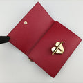 heart lock Red Saffiano Leather 62Bハートロック レッド サフィアーノレザー 62B