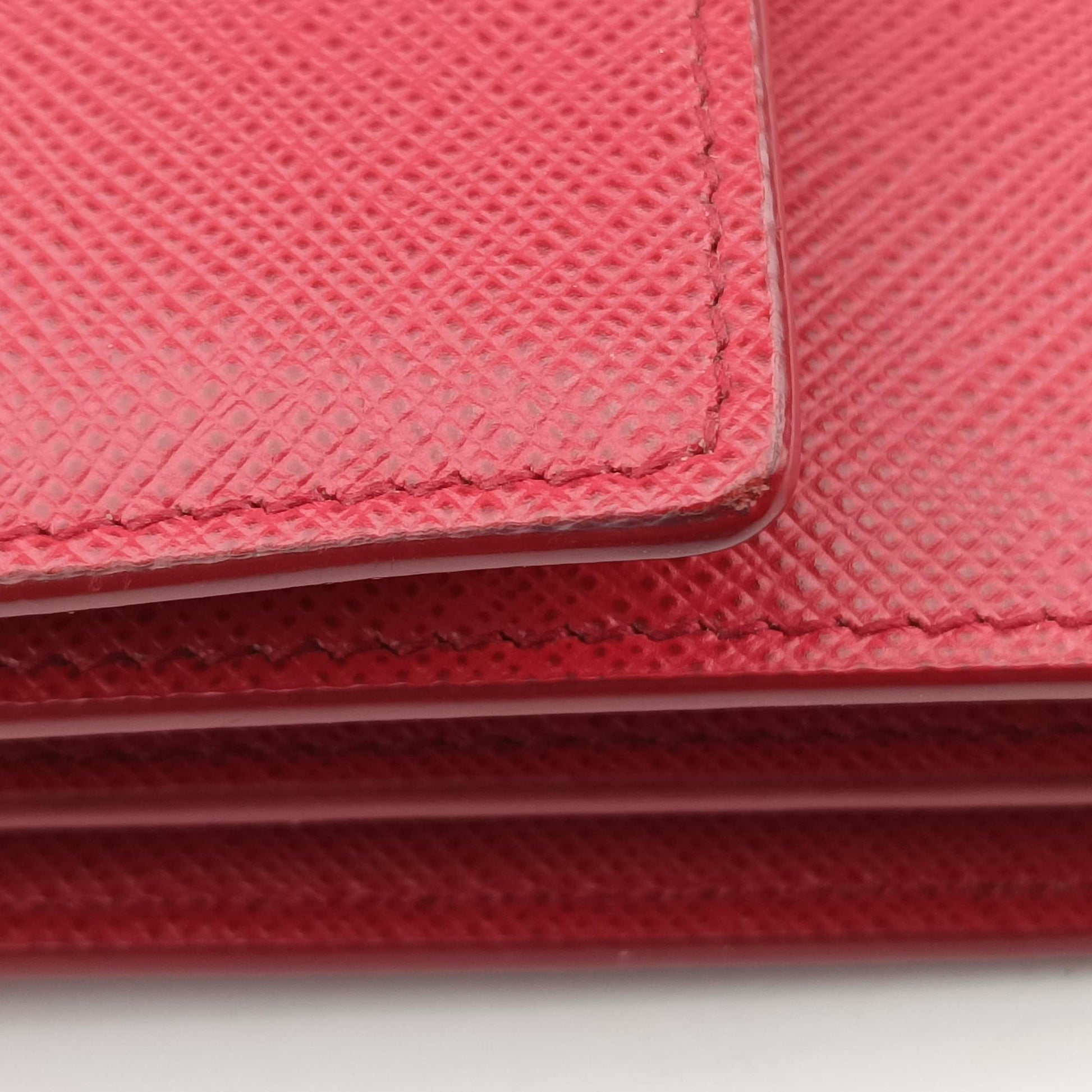 heart lock Red Saffiano Leather 62Bハートロック レッド サフィアーノレザー 62B