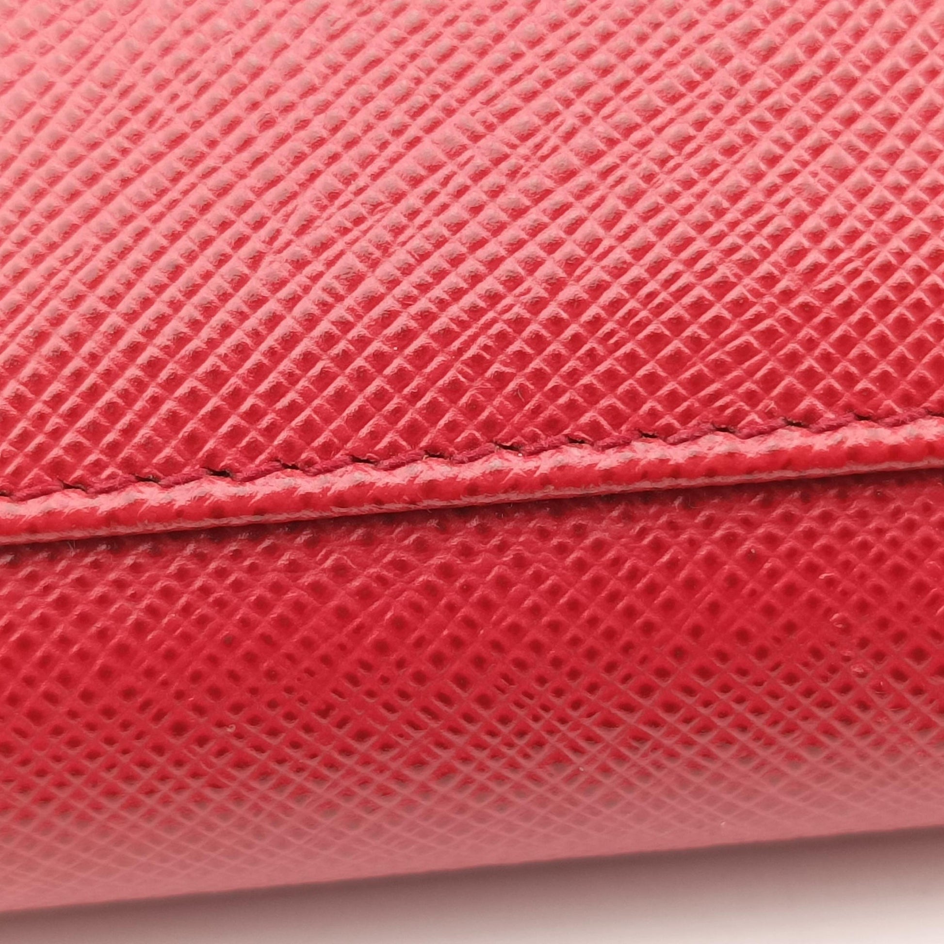 heart lock Red Saffiano Leather 62Bハートロック レッド サフィアーノレザー 62B