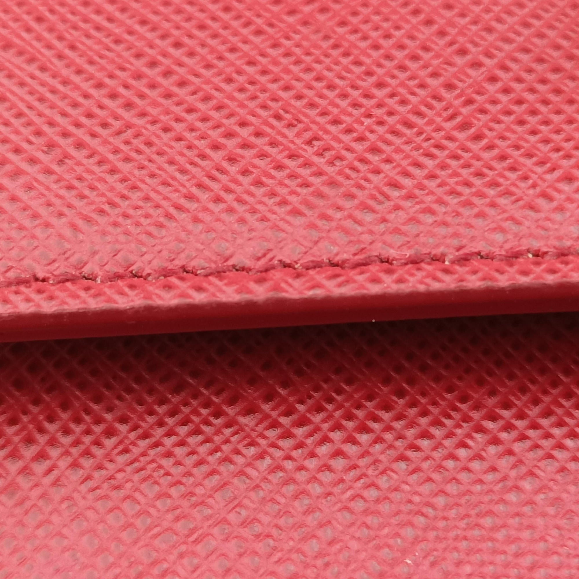 heart lock Red Saffiano Leather 62Bハートロック レッド サフィアーノレザー 62B