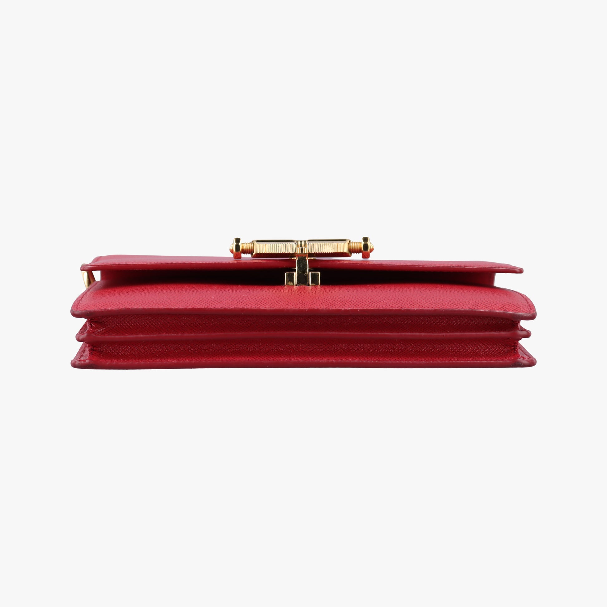 heart lock Red Saffiano Leather 62Bハートロック レッド サフィアーノレザー 62B