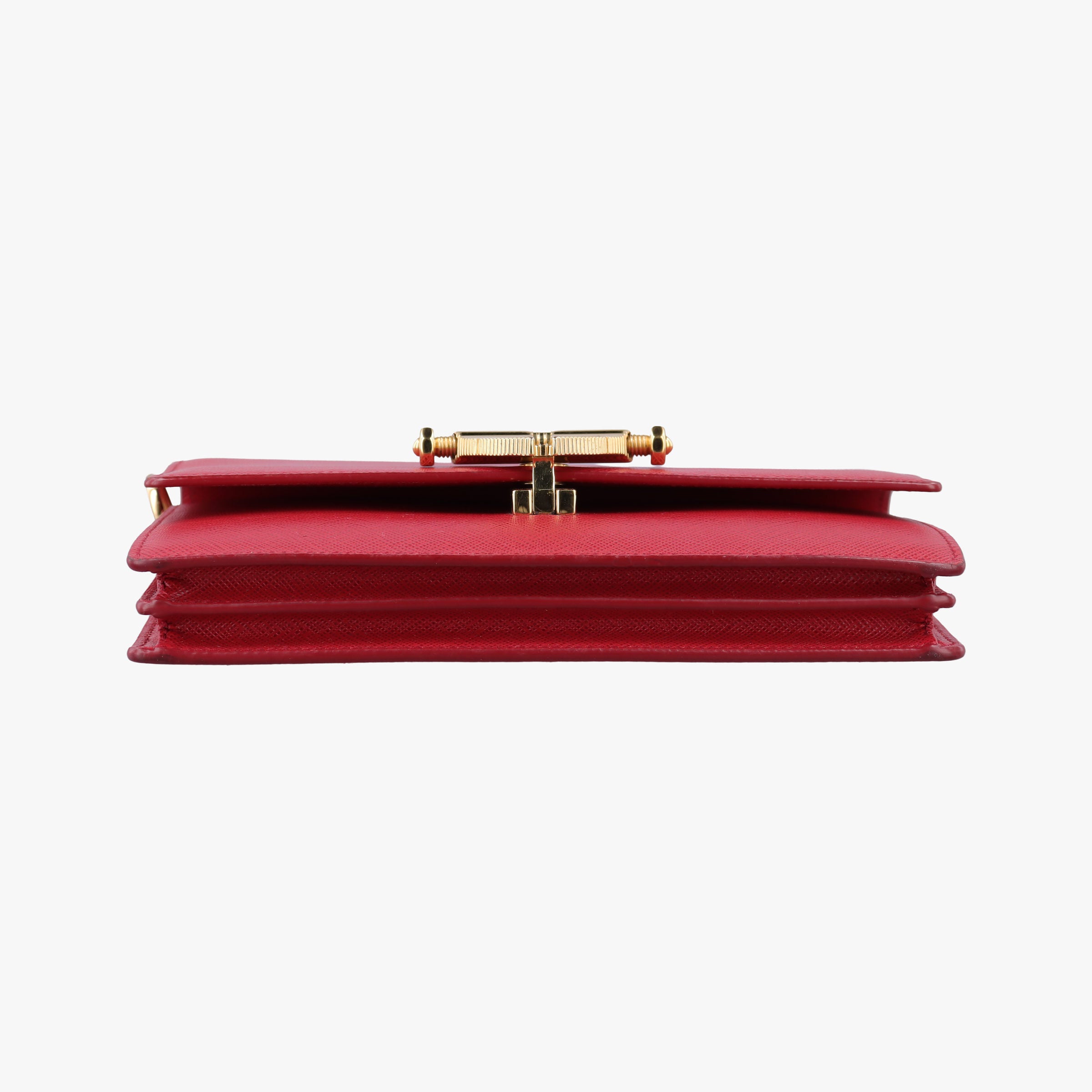 heart lock Red Saffiano Leather 62Bハートロック レッド サフィアーノレザー 62B