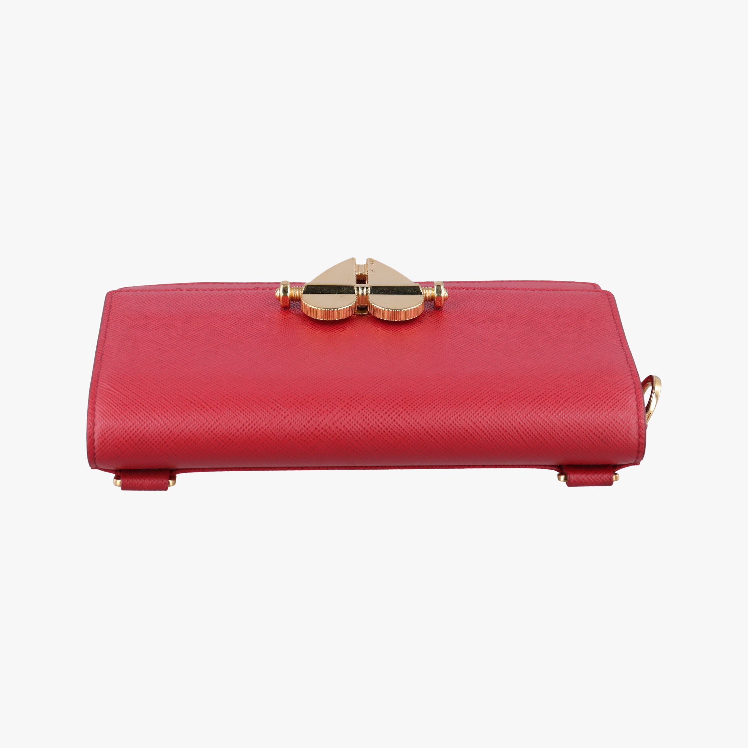 heart lock Red Saffiano Leather 62Bハートロック レッド サフィアーノレザー 62B