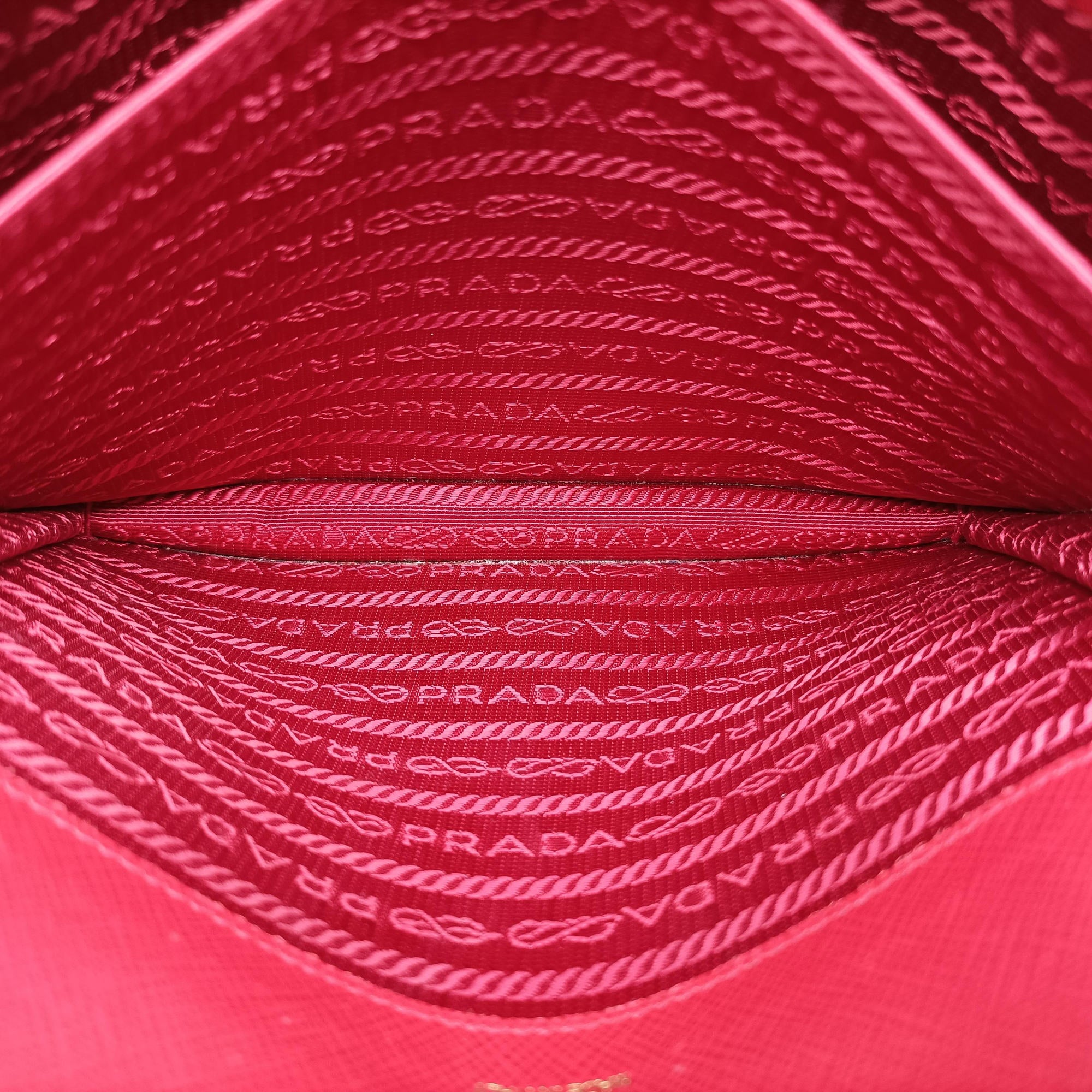 heart lock Red Saffiano Leather 62Bハートロック レッド サフィアーノレザー 62B