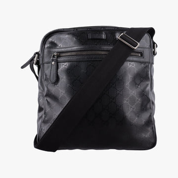 GG Imprime Messenger Black PVC coated canvas 201448 D6362378GGインプリメ メッセンジャー ブラック PVCコーティングキャンバス 201448 D6362378