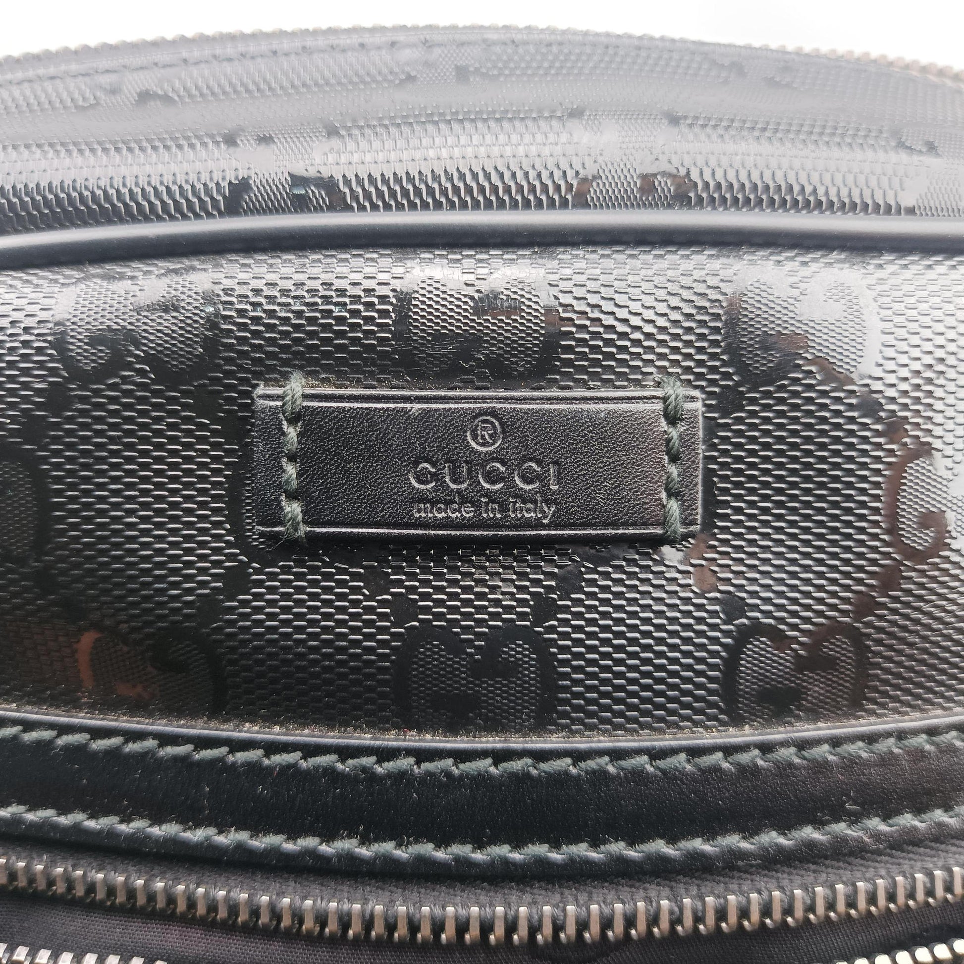 GG Imprime Messenger Black PVC coated canvas 201448 D6362378GGインプリメ メッセンジャー ブラック PVCコーティングキャンバス 201448 D6362378