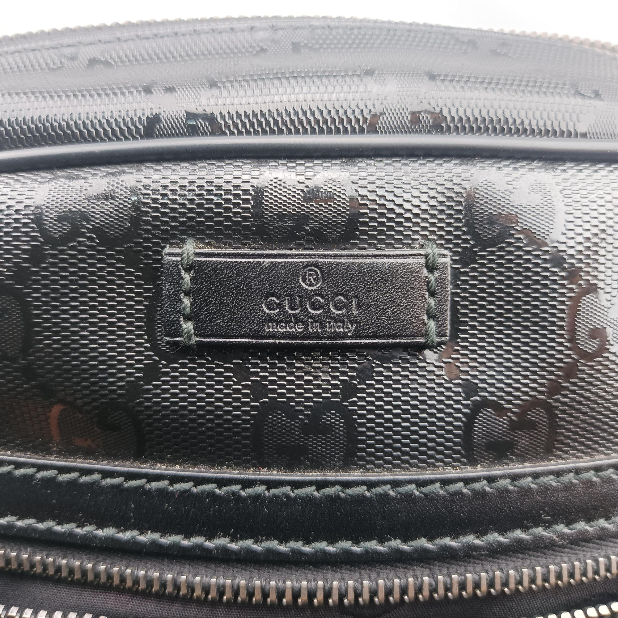 GG Imprime Messenger Black PVC coated canvas 201448 D6362378GGインプリメ メッセンジャー ブラック PVCコーティングキャンバス 201448 D6362378