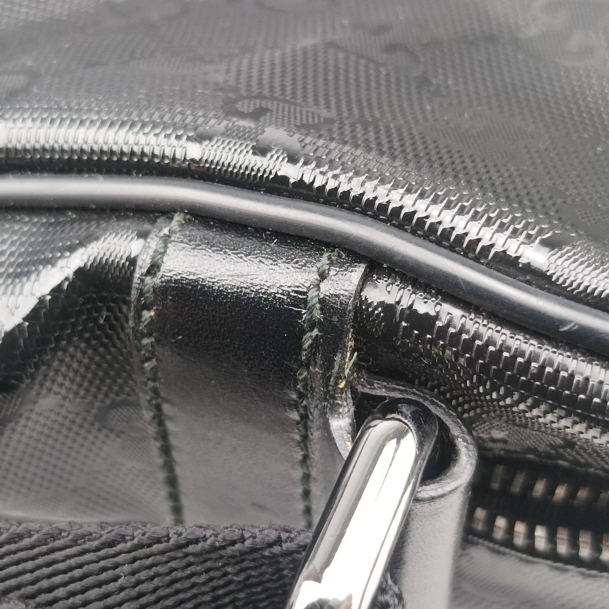 GG Imprime Messenger Black PVC coated canvas 201448 D6362378GGインプリメ メッセンジャー ブラック PVCコーティングキャンバス 201448 D6362378
