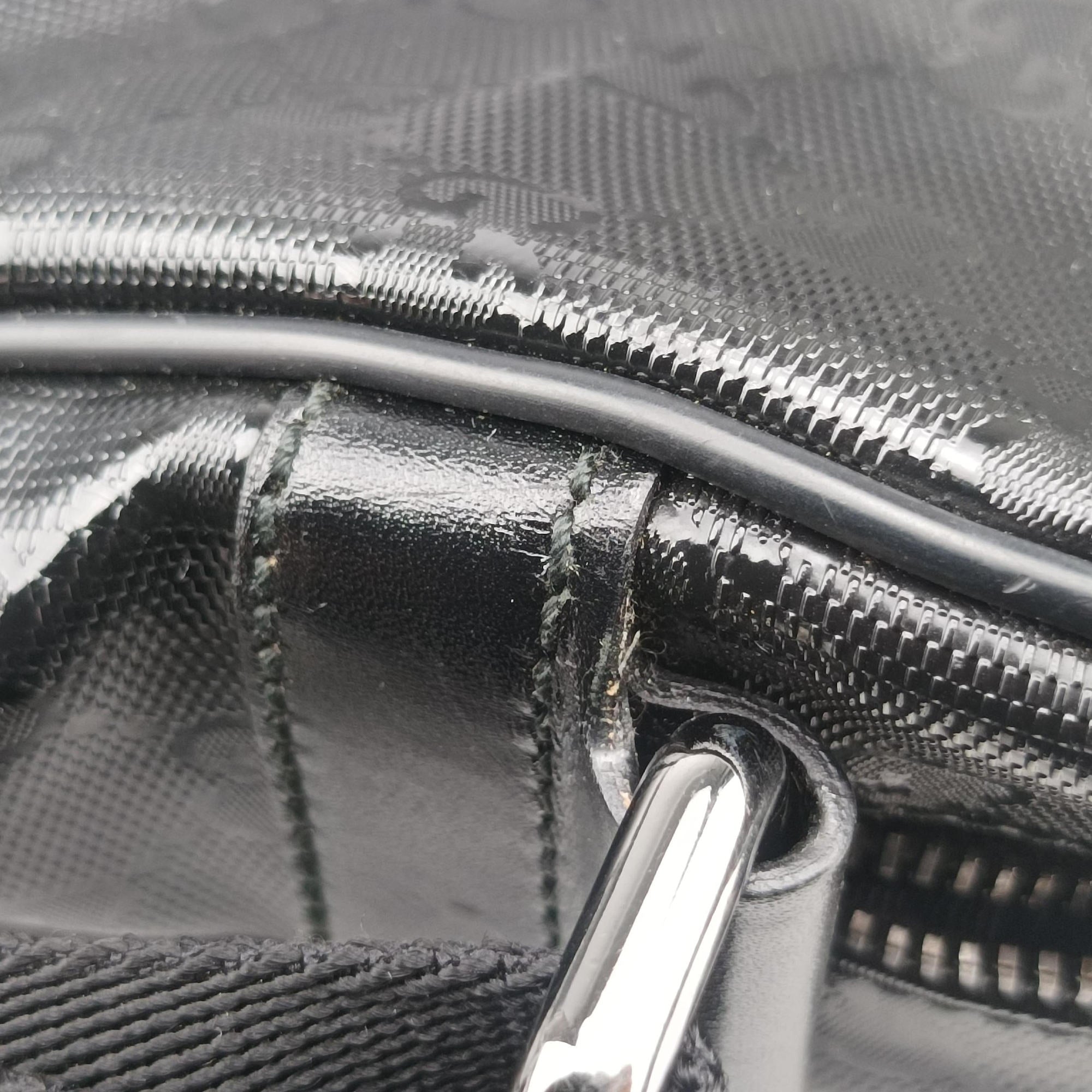 GG Imprime Messenger Black PVC coated canvas 201448 D6362378GGインプリメ メッセンジャー ブラック PVCコーティングキャンバス 201448 D6362378