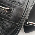 GG Imprime Messenger Black PVC coated canvas 201448 D6362378GGインプリメ メッセンジャー ブラック PVCコーティングキャンバス 201448 D6362378