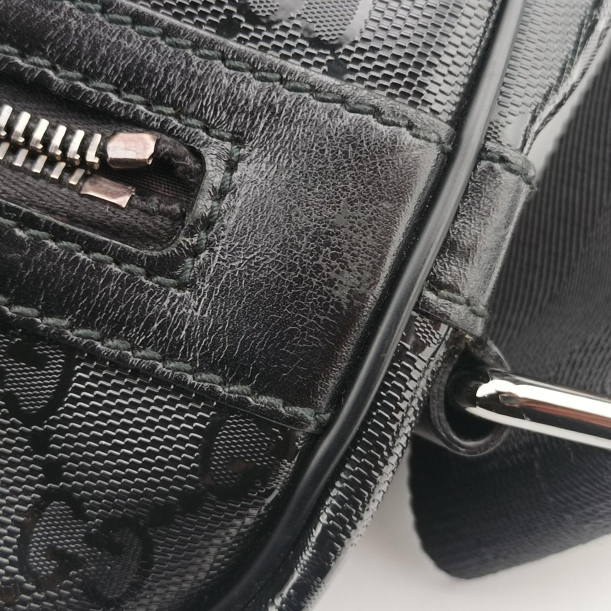 GG Imprime Messenger Black PVC coated canvas 201448 D6362378GGインプリメ メッセンジャー ブラック PVCコーティングキャンバス 201448 D6362378