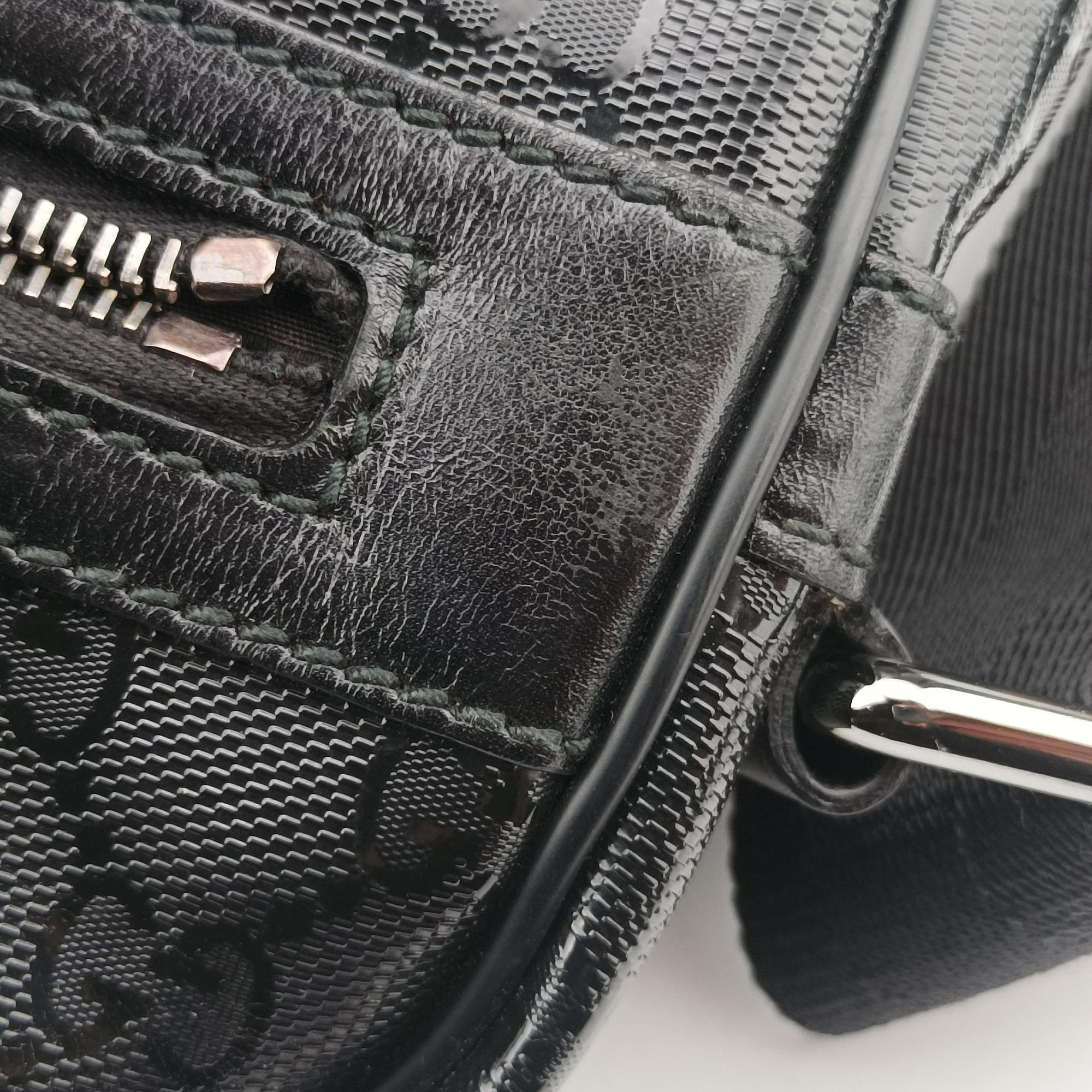 GG Imprime Messenger Black PVC coated canvas 201448 D6362378GGインプリメ メッセンジャー ブラック PVCコーティングキャンバス 201448 D6362378