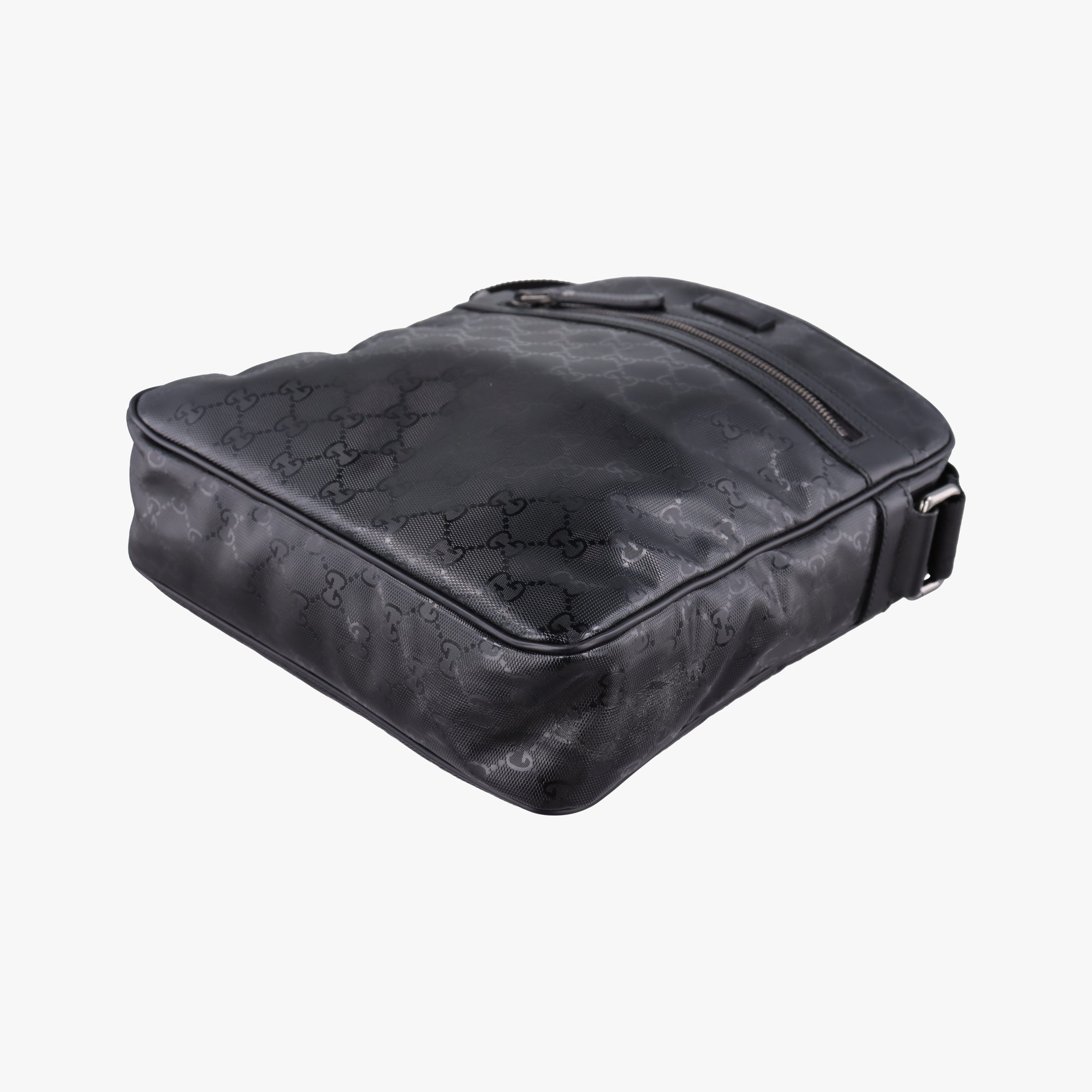 GG Imprime Messenger Black PVC coated canvas 201448 D6362378GGインプリメ メッセンジャー ブラック PVCコーティングキャンバス 201448 D6362378