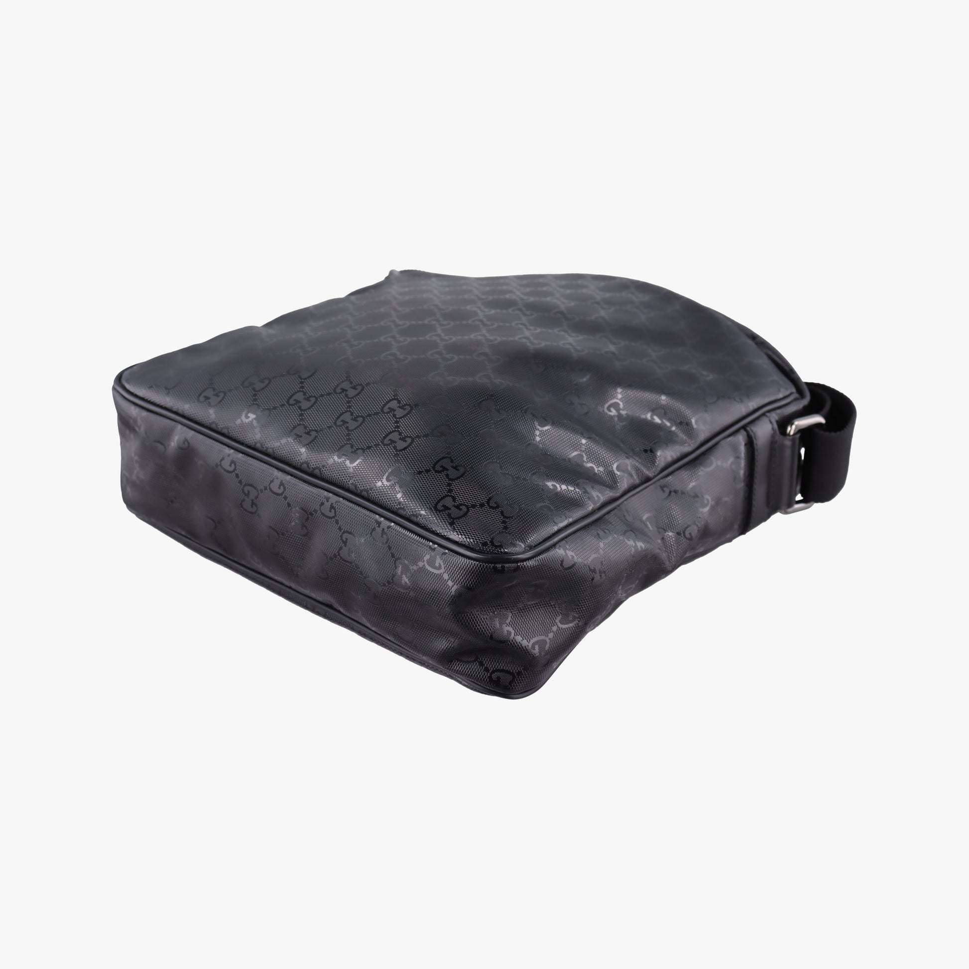 GG Imprime Messenger Black PVC coated canvas 201448 D6362378GGインプリメ メッセンジャー ブラック PVCコーティングキャンバス 201448 D6362378