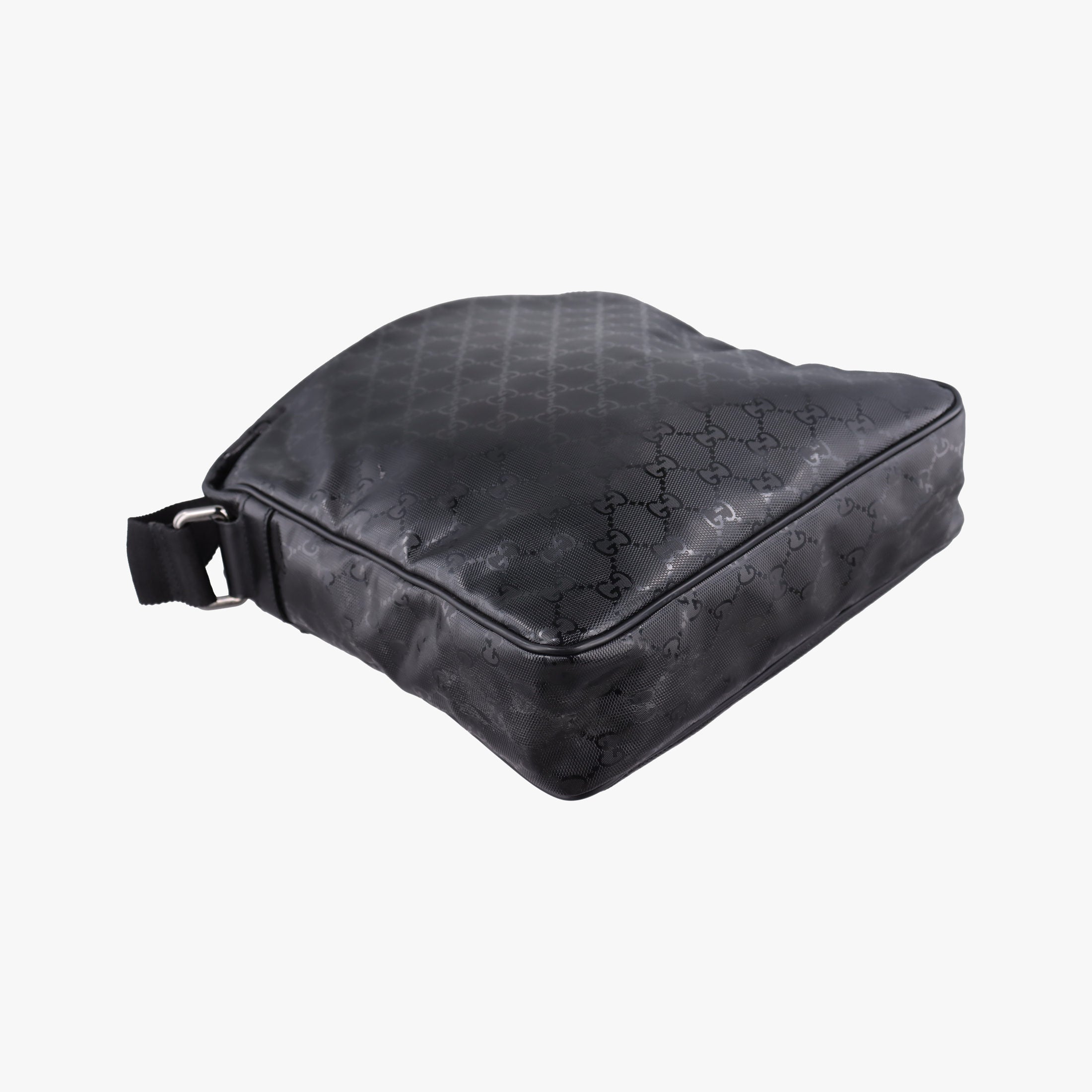 GG Imprime Messenger Black PVC coated canvas 201448 D6362378GGインプリメ メッセンジャー ブラック PVCコーティングキャンバス 201448 D6362378