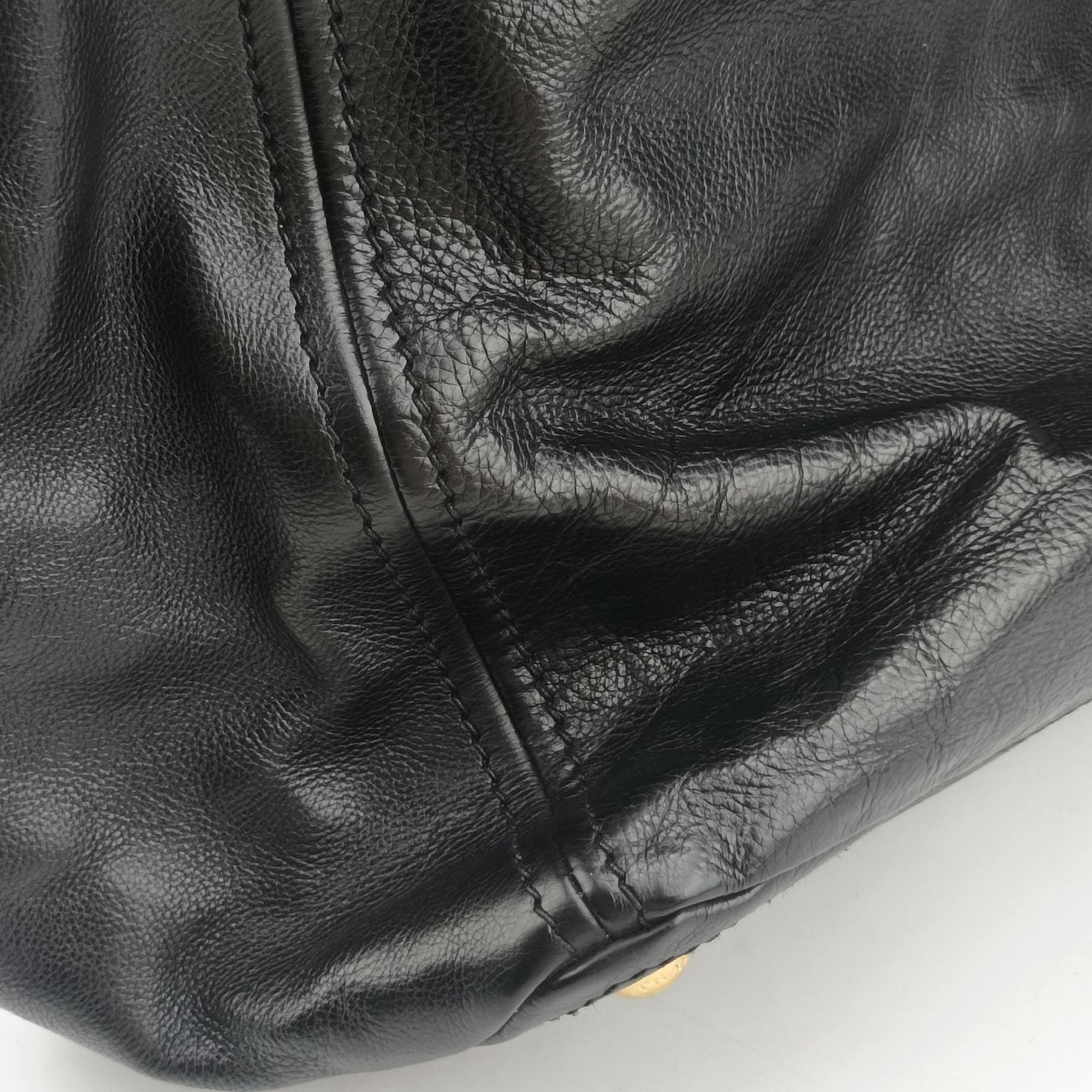 Soft Shopping Black Leather 214ソフトショッピング ブラック レザー 214